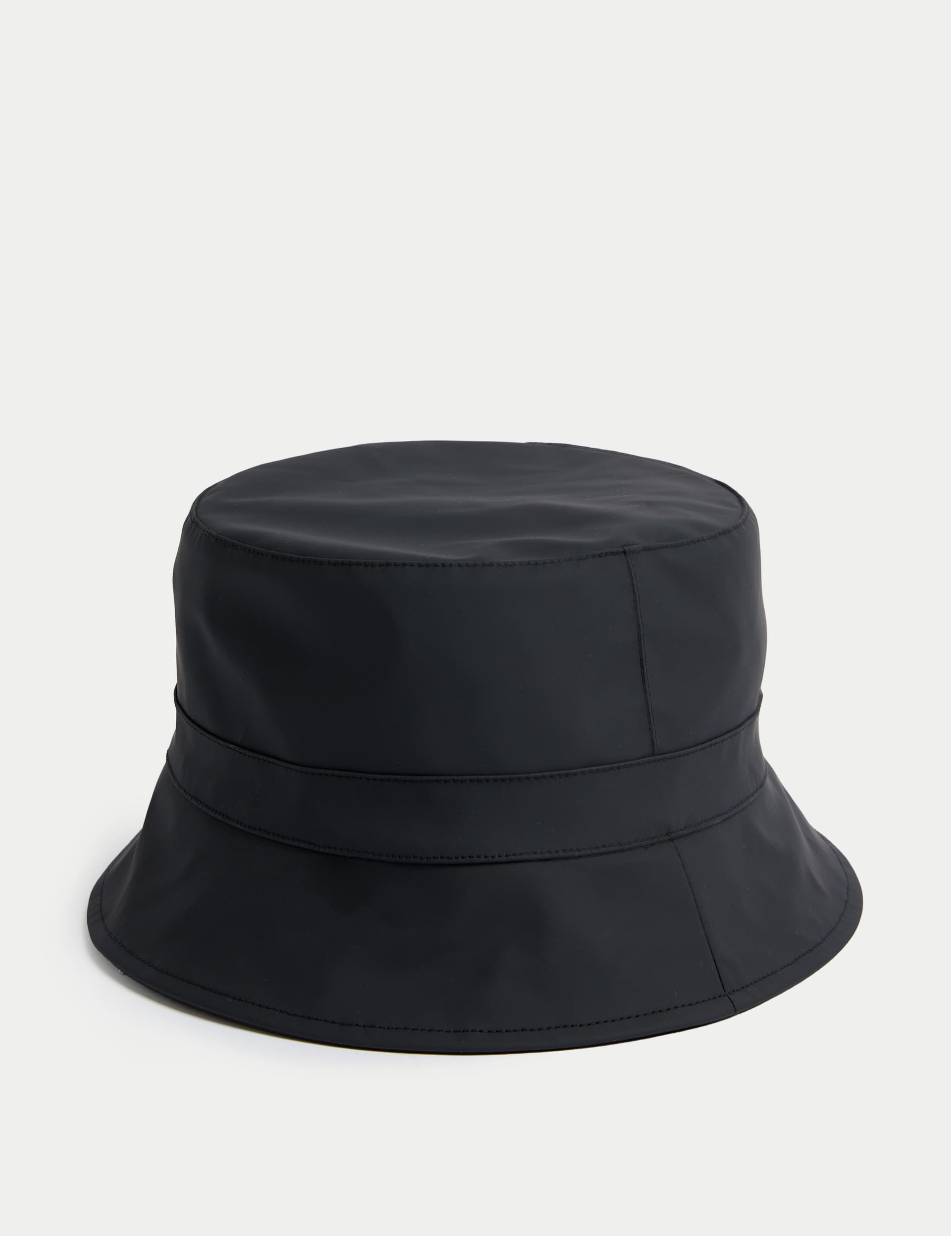 M&S Men's Rubberised Bucket Hat - L-XL - Black, Black