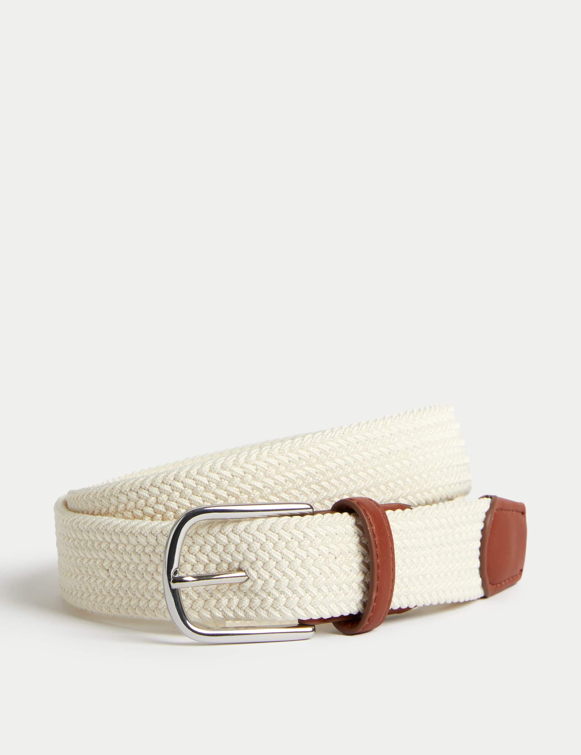 M&S Men's Stretch Woven Casual Belt
