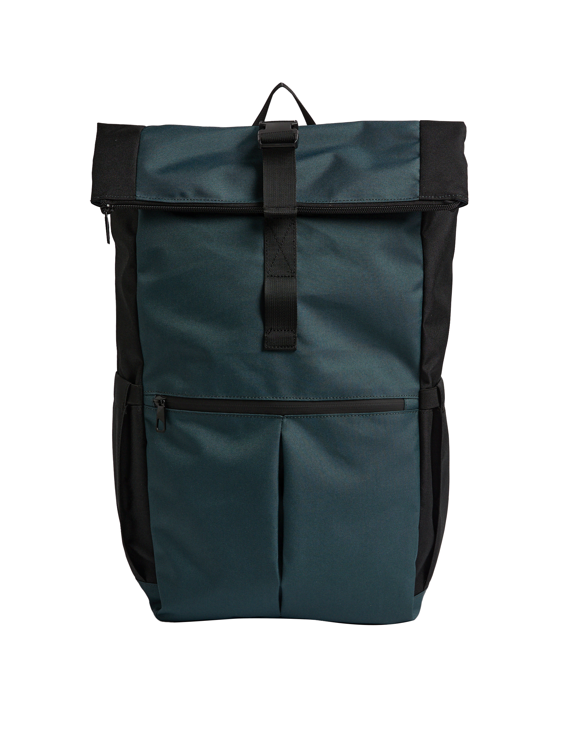 M&S Collection Men's Stormwear Roll Top Backpack - one size - Dark Teal, Navy Mix,Dark Teal