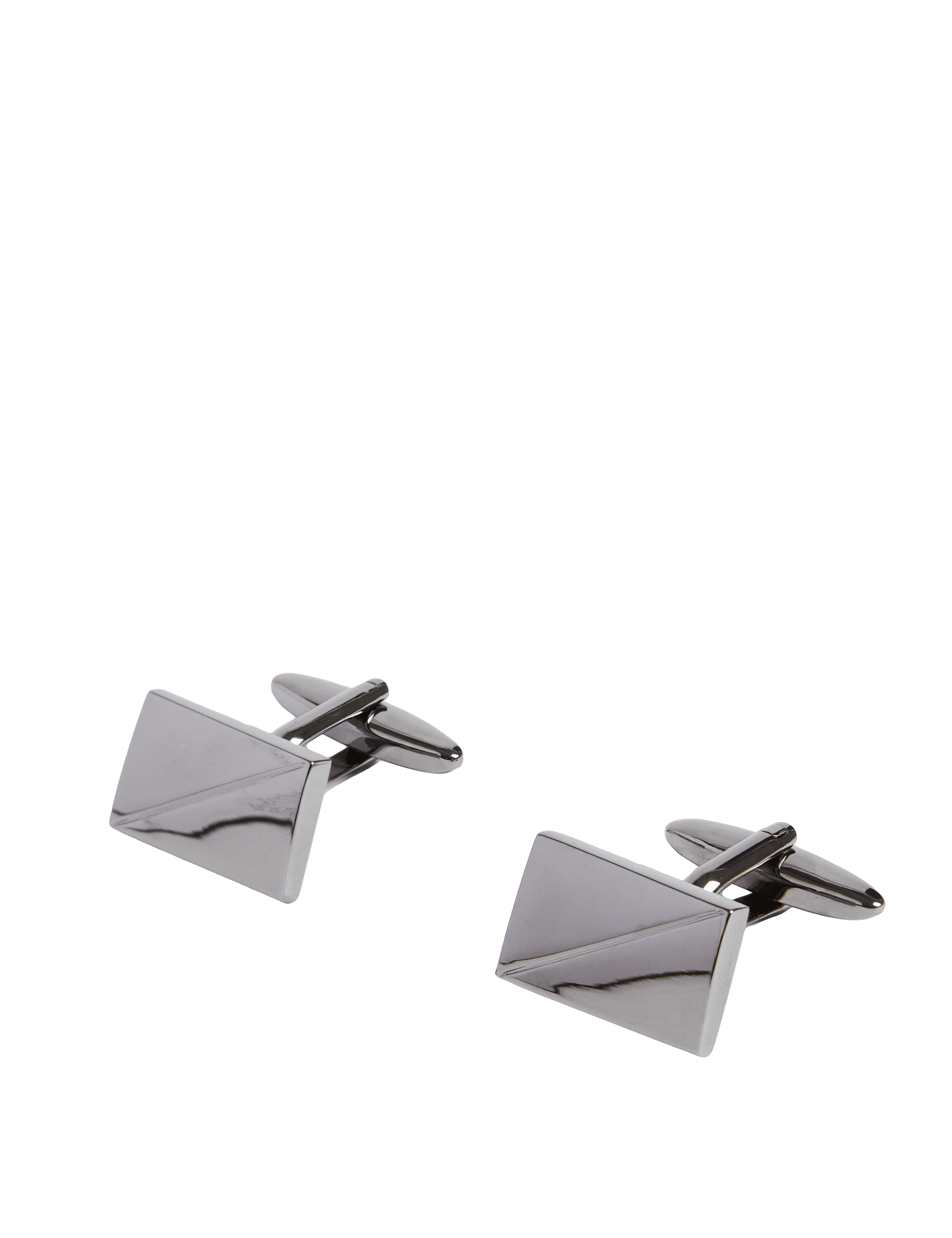 M&S Collection Men's Metal Cufflinks - one size - Gunmetal, Gunmetal