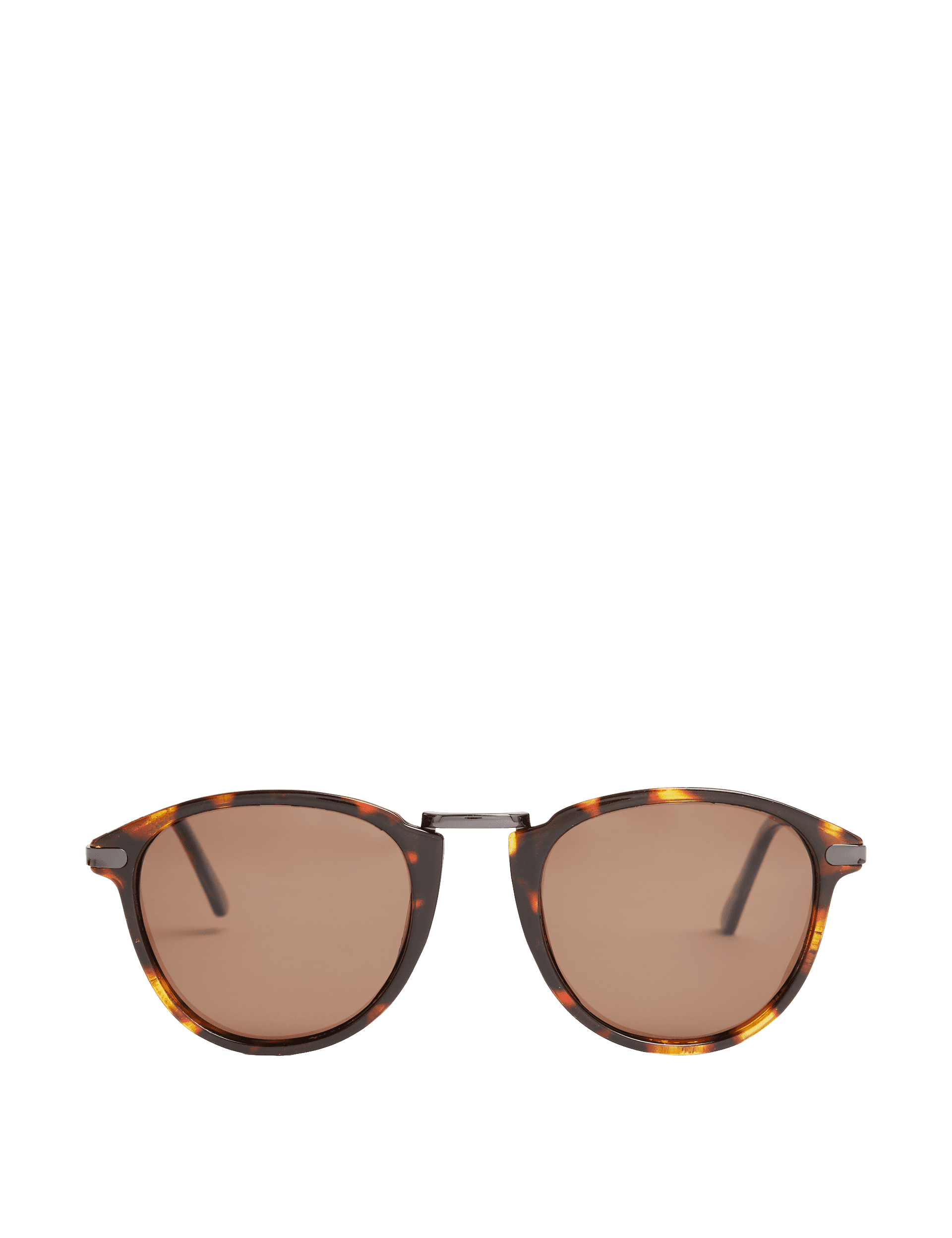 M&S Collection Men's Round Polarised Sunglasses - one size - Brown Mix, Brown Mix,Dark Grey