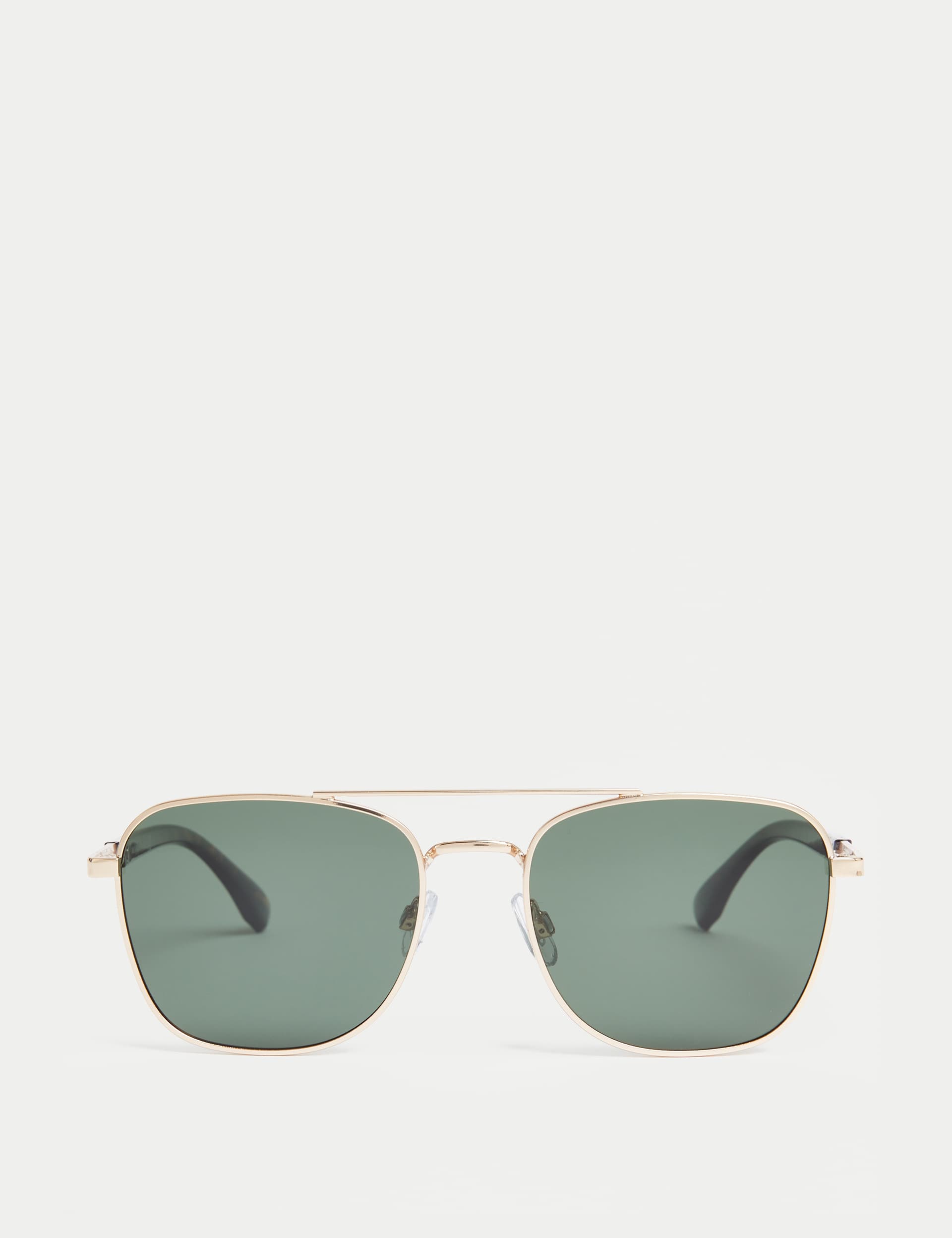 M&S Men's Navigator Polarised Sunglasses - Gold, Gunmetal,Gold