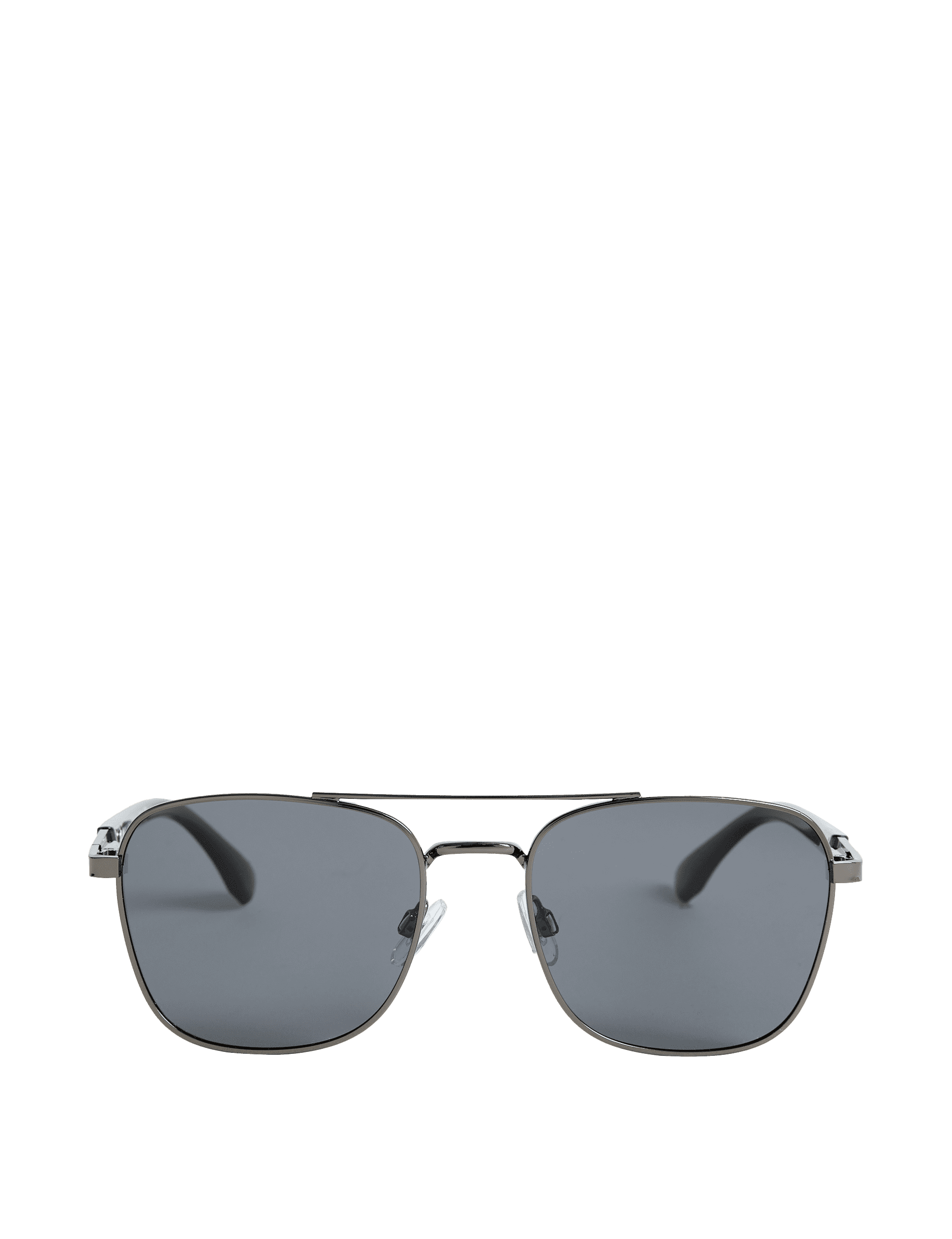 M&S Collection Men's Navigator Polarised Sunglasses - one size - Gunmetal, Gunmetal,Gold