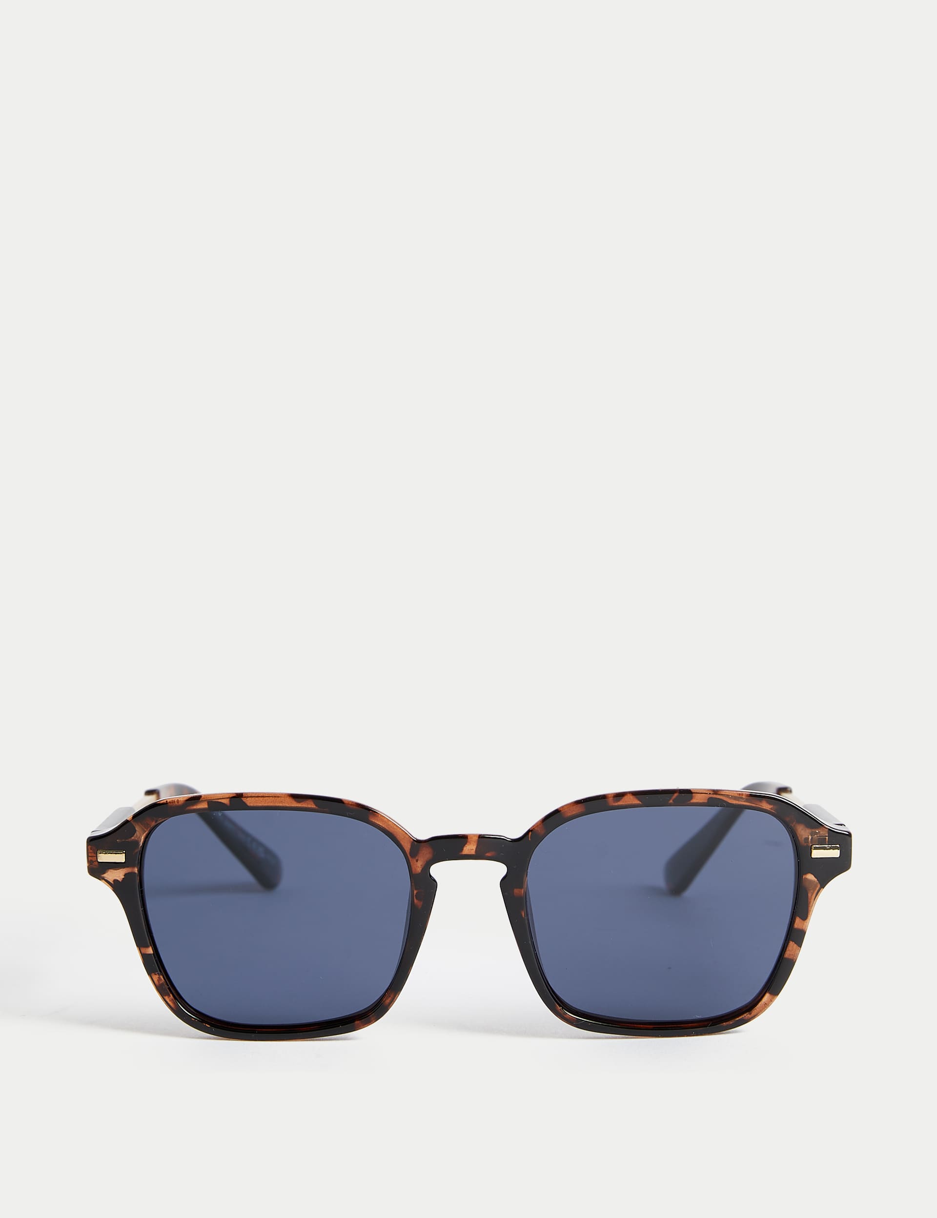 M&S Men's Tortoiseshell Polarised Sunglasses - Brown Mix, Brown Mix