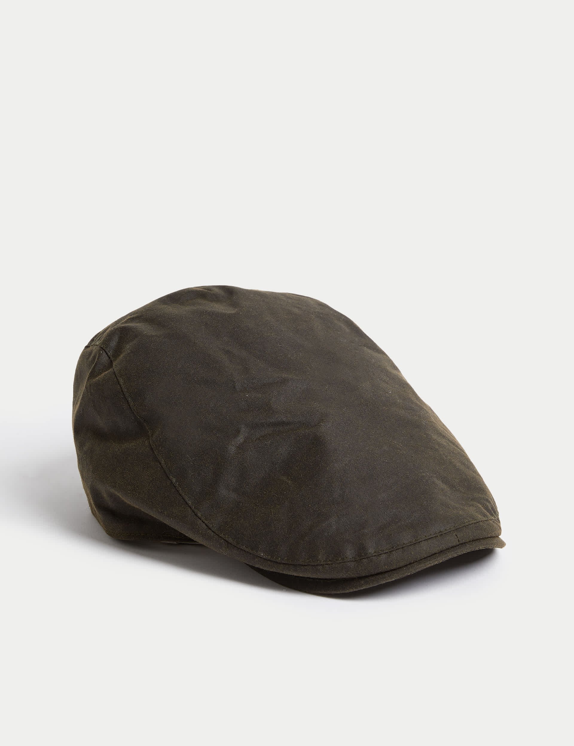 M&S Men's Pure Cotton Flat Cap - L-XL - Khaki Mix, Khaki Mix