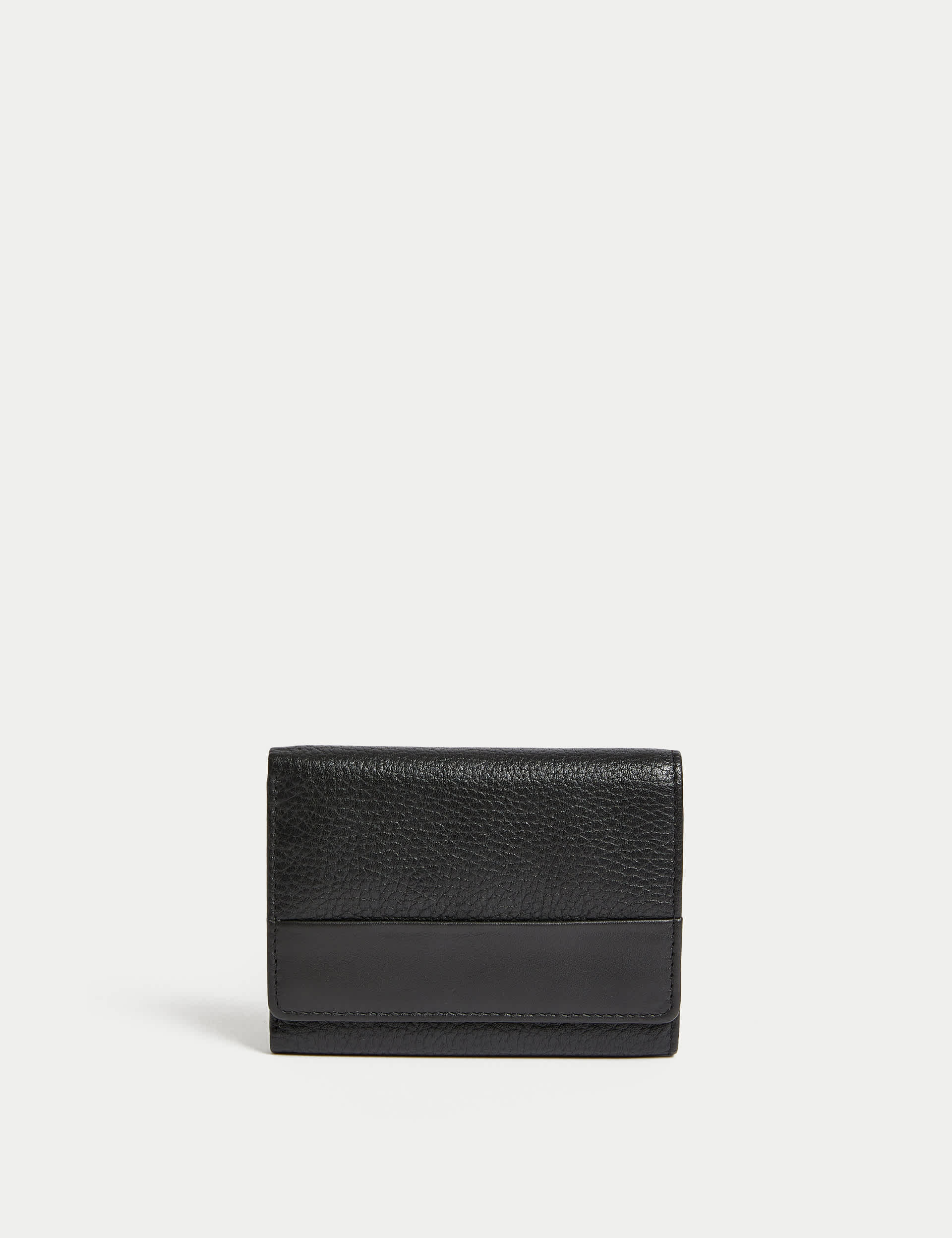 Autograph Men's Leather Tri-fold Wallet - one size - Black, Black