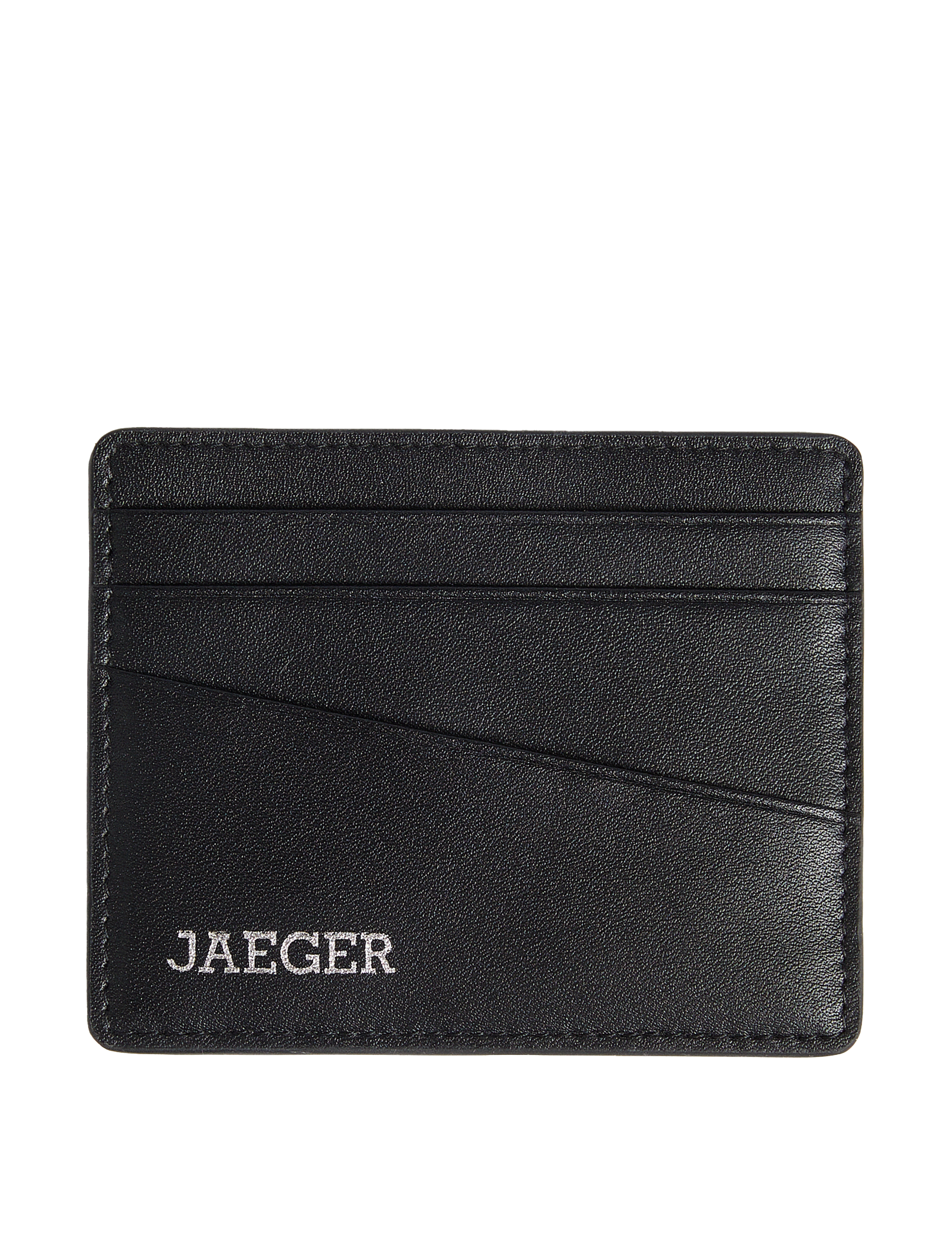 Jaeger Men's Leather Cardsafe Card Holder - one size - Black, Black