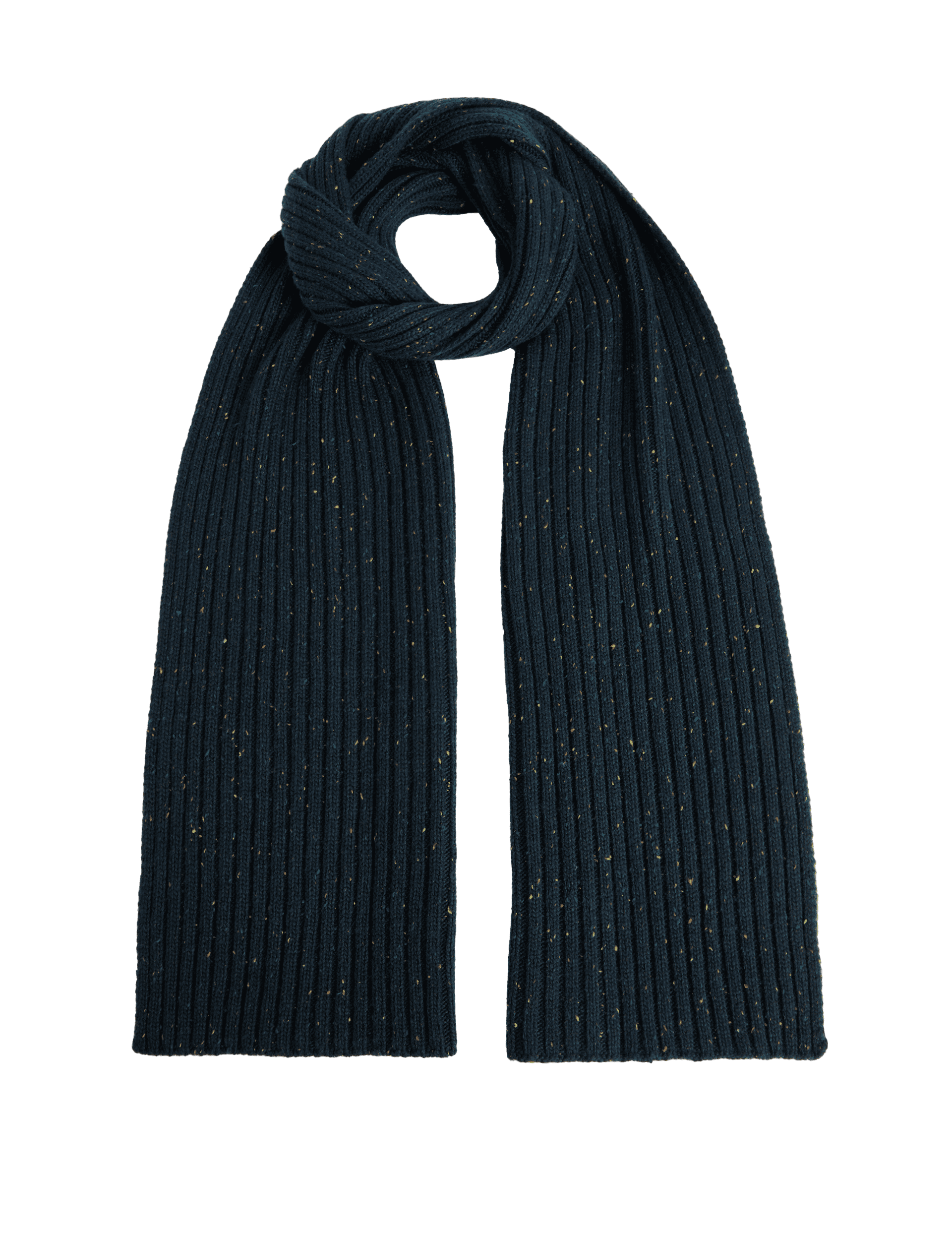 M&S Collection Men's Knitted Scarf - one size - Teal, Teal