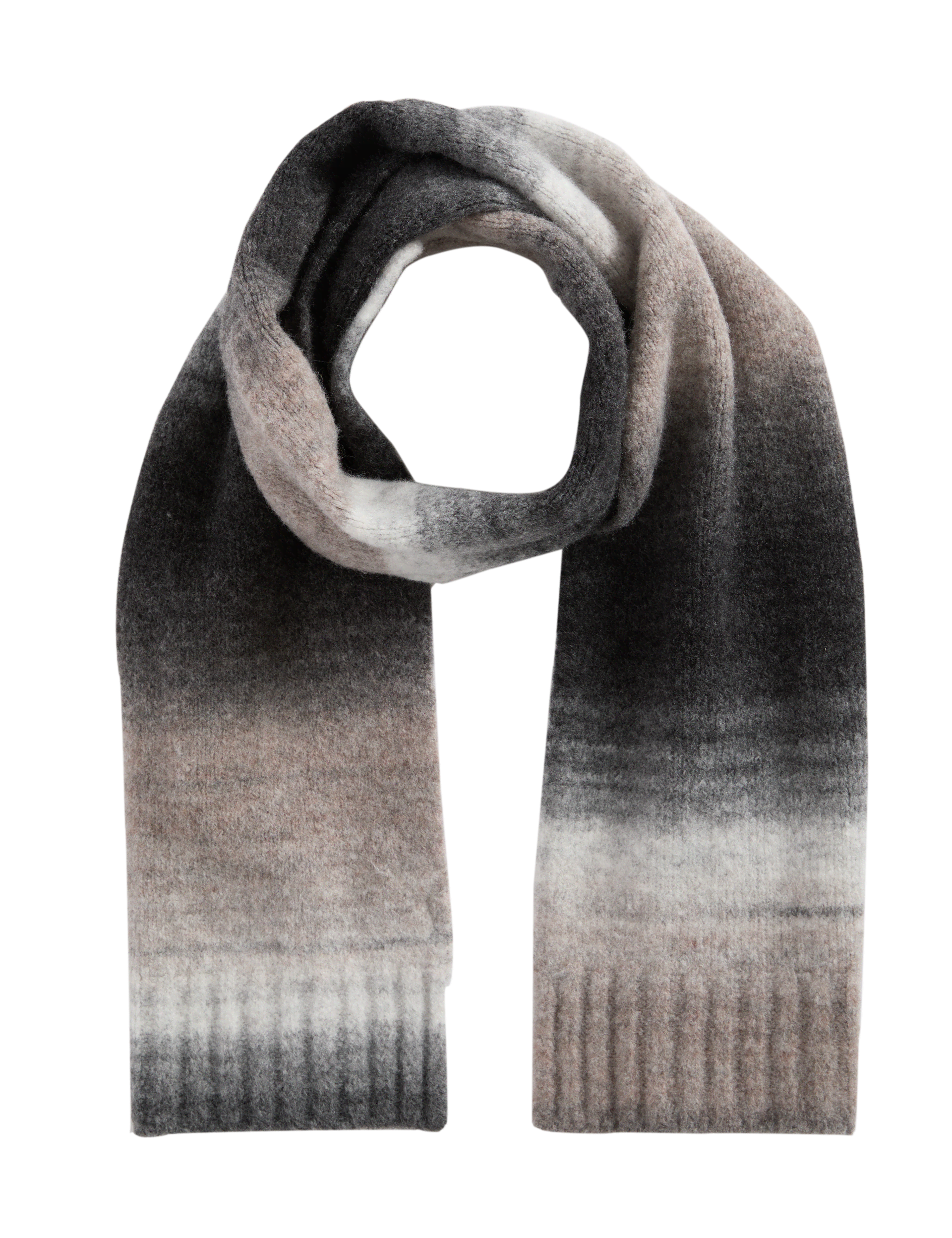 M&S Collection Men's Ombre Scarf - Neutral, Blue,Neutral