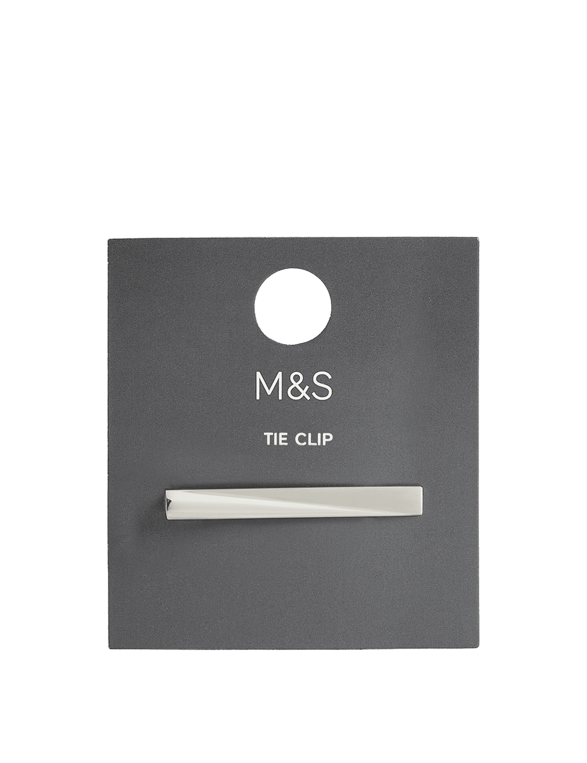 M&S Collection Men's Stainless Steel Tie Pin - one size - Silver, Silver