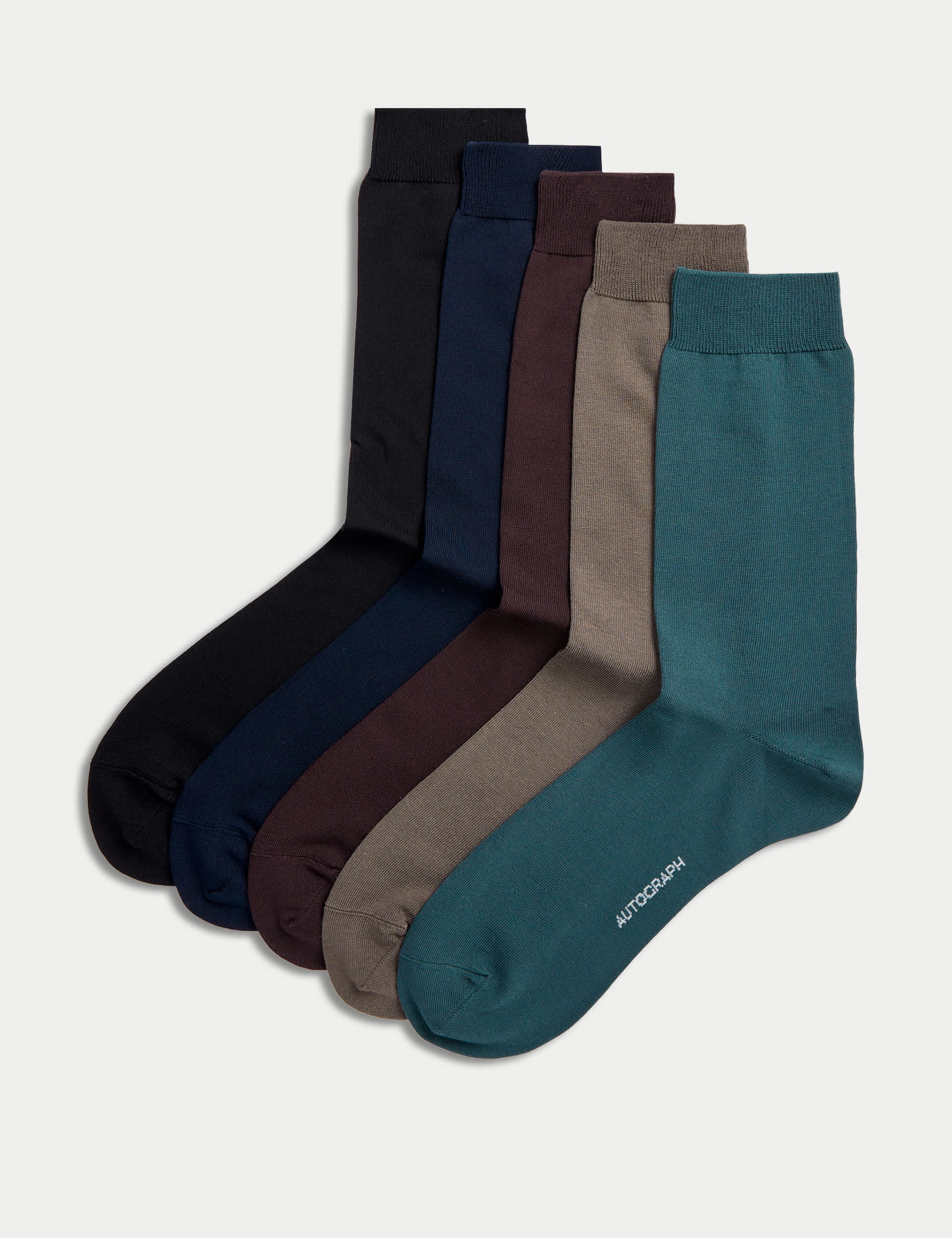 Autograph Men's 5pk Modal Pima Cotton Socks - 9-12 - Multi, Multi