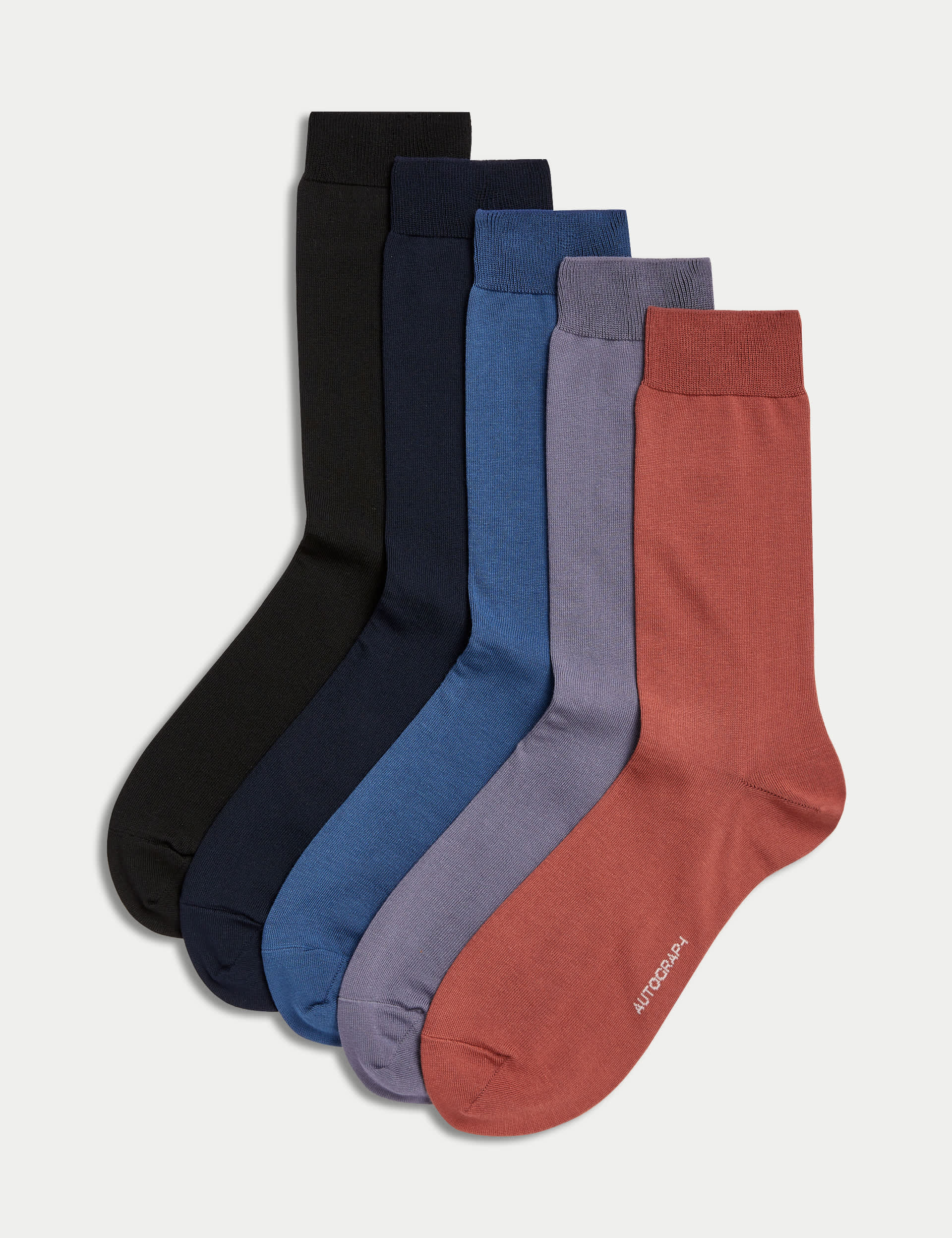 Autograph Men's 5pk Modal Pima Cotton Socks - 9-12 - Multi, Multi