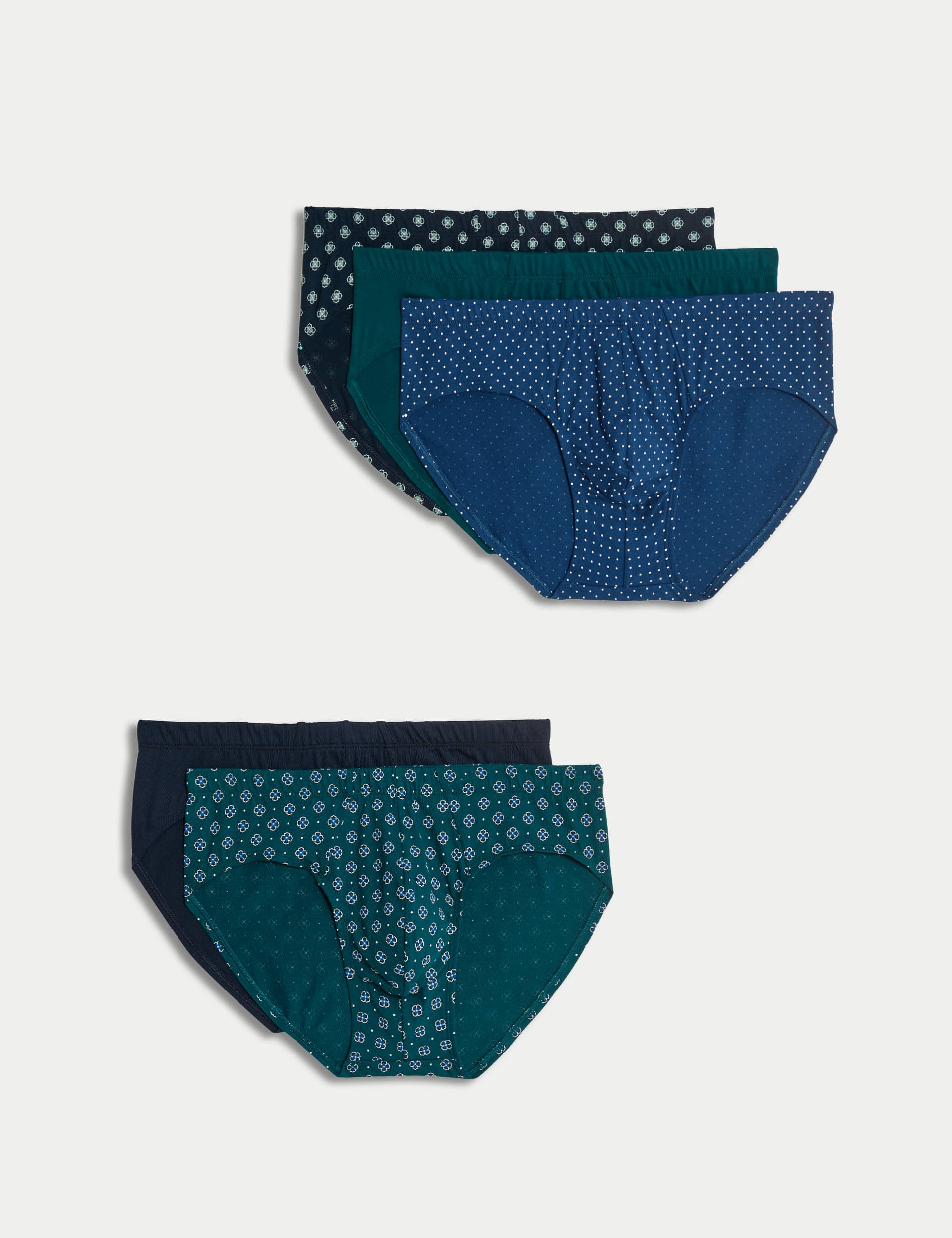 M&S Men's 5pk Pure Cotton Cool & Fresh  Slips