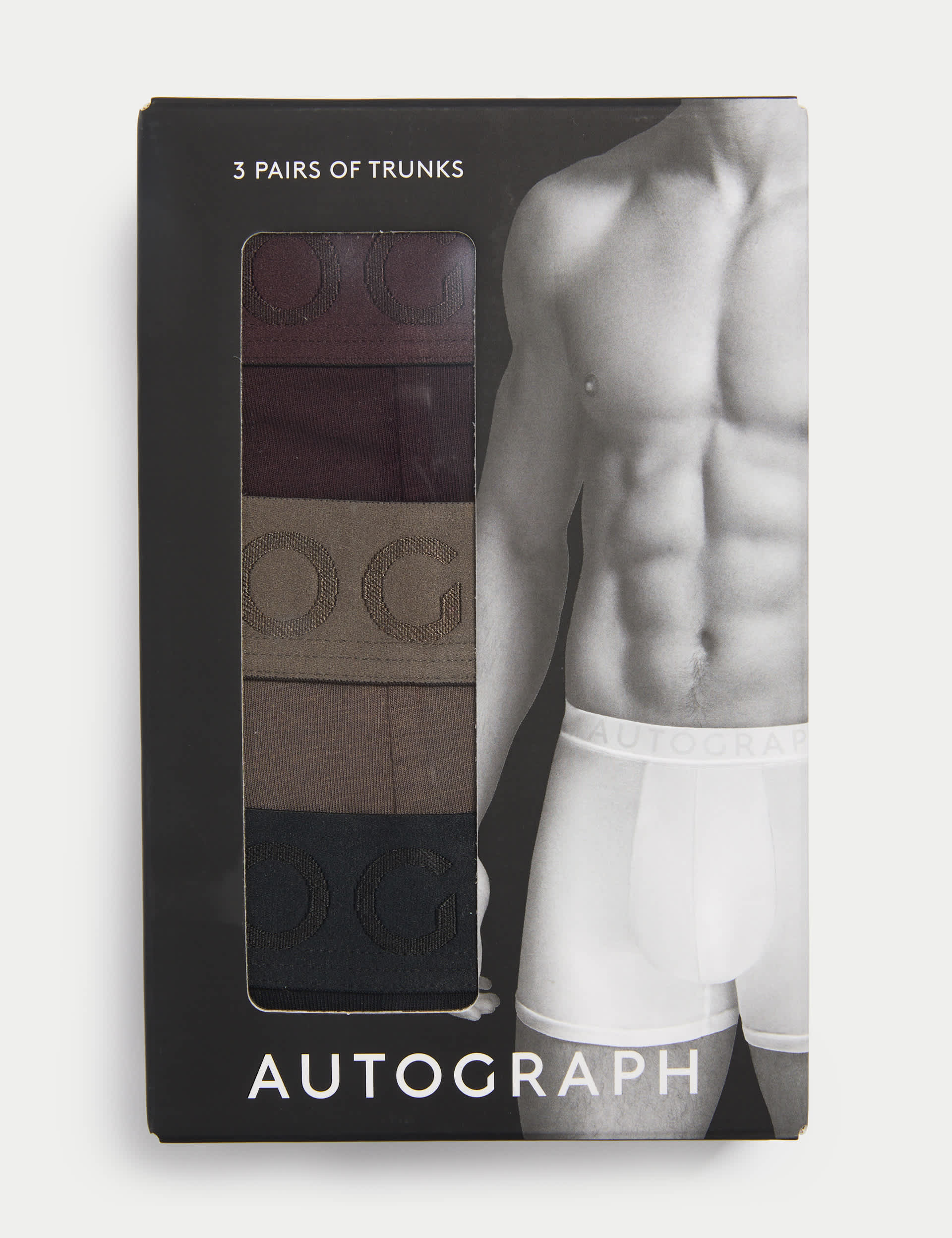 Autograph Men's 3pk Supima  Cotton Modal Supersoft Trunk Box