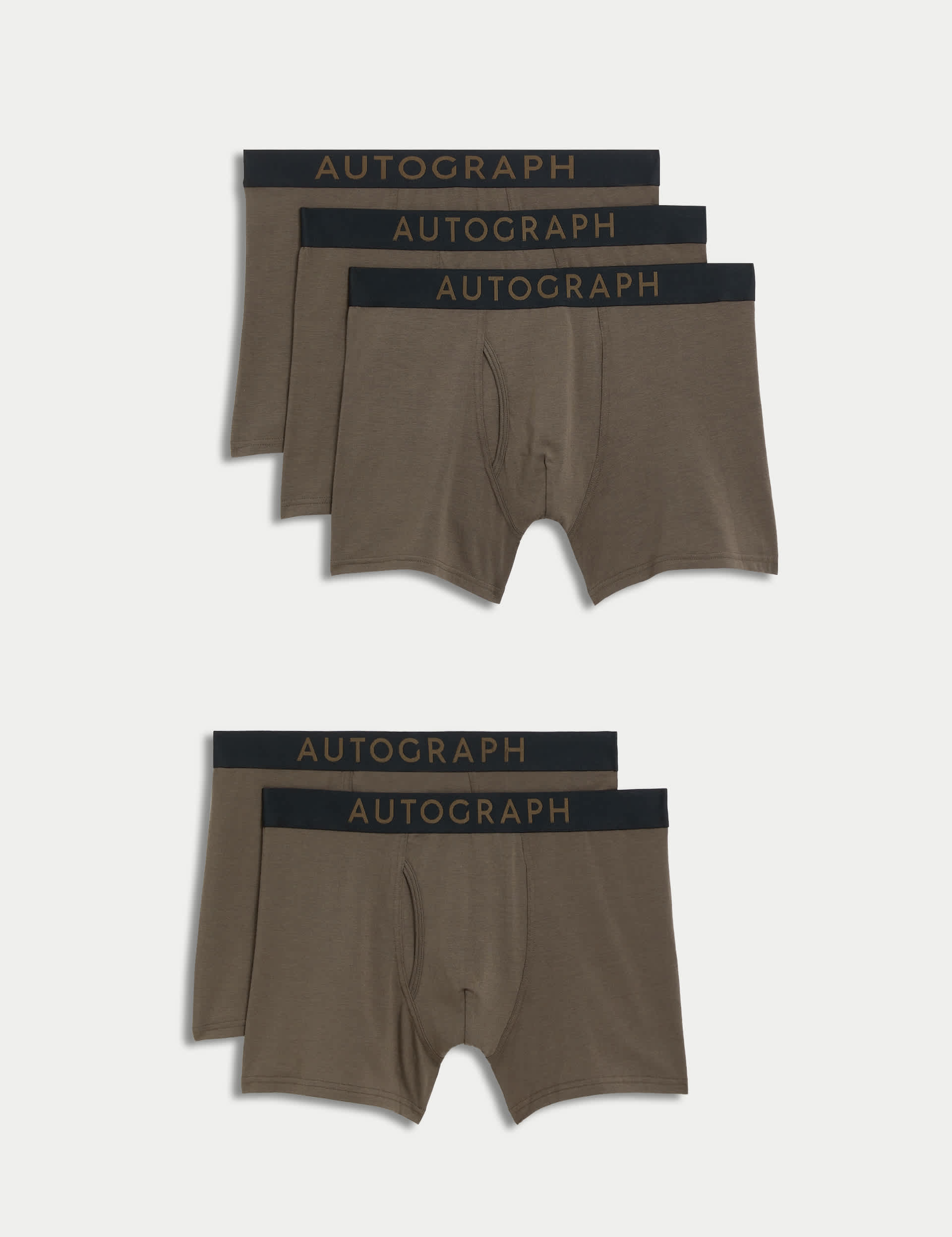 Autograph Men's 5pk Supima® Cotton Modal Trunks - Mole, Mole