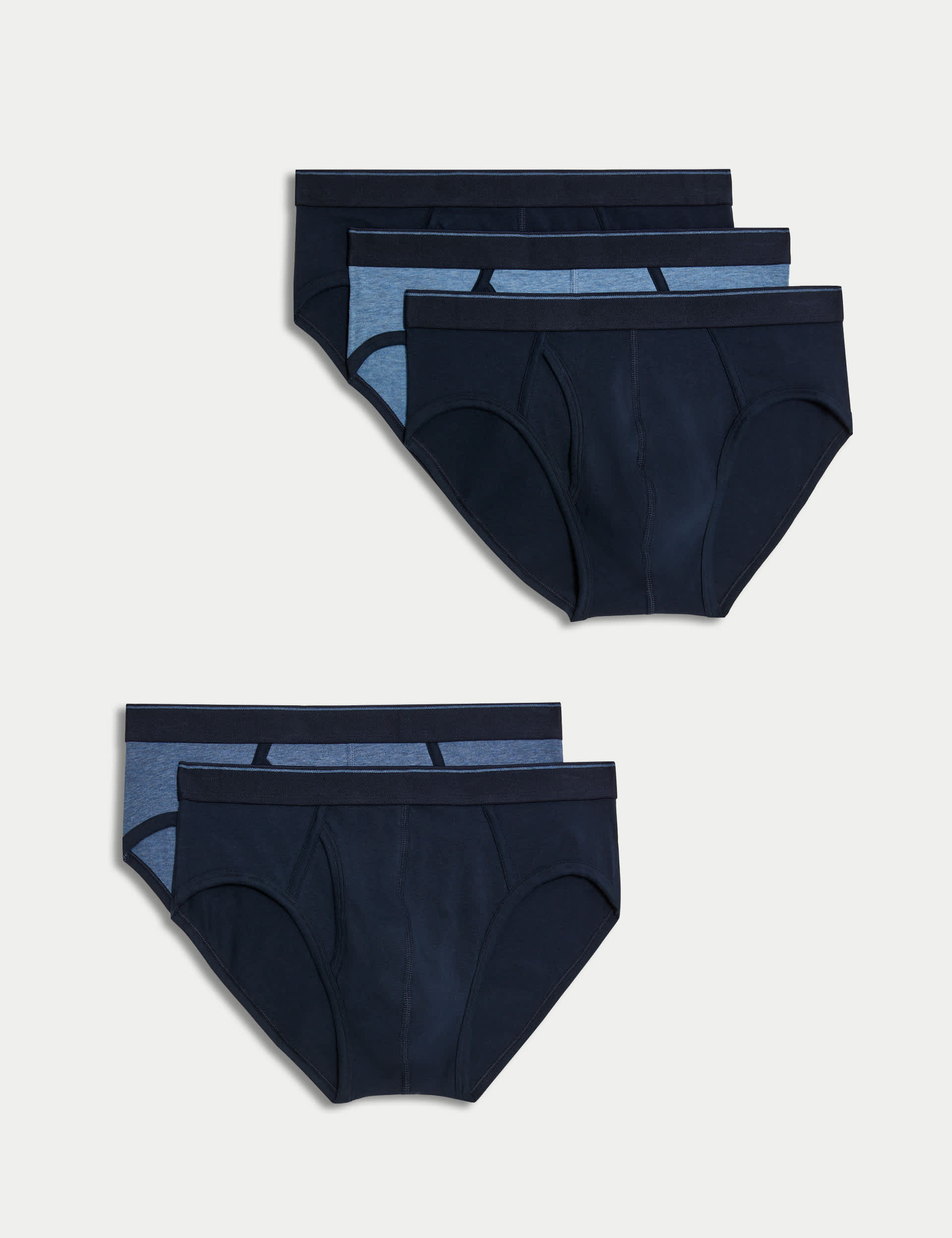 M&S Men's 5pk Cotton Stretch Cool & Fresh  Briefs