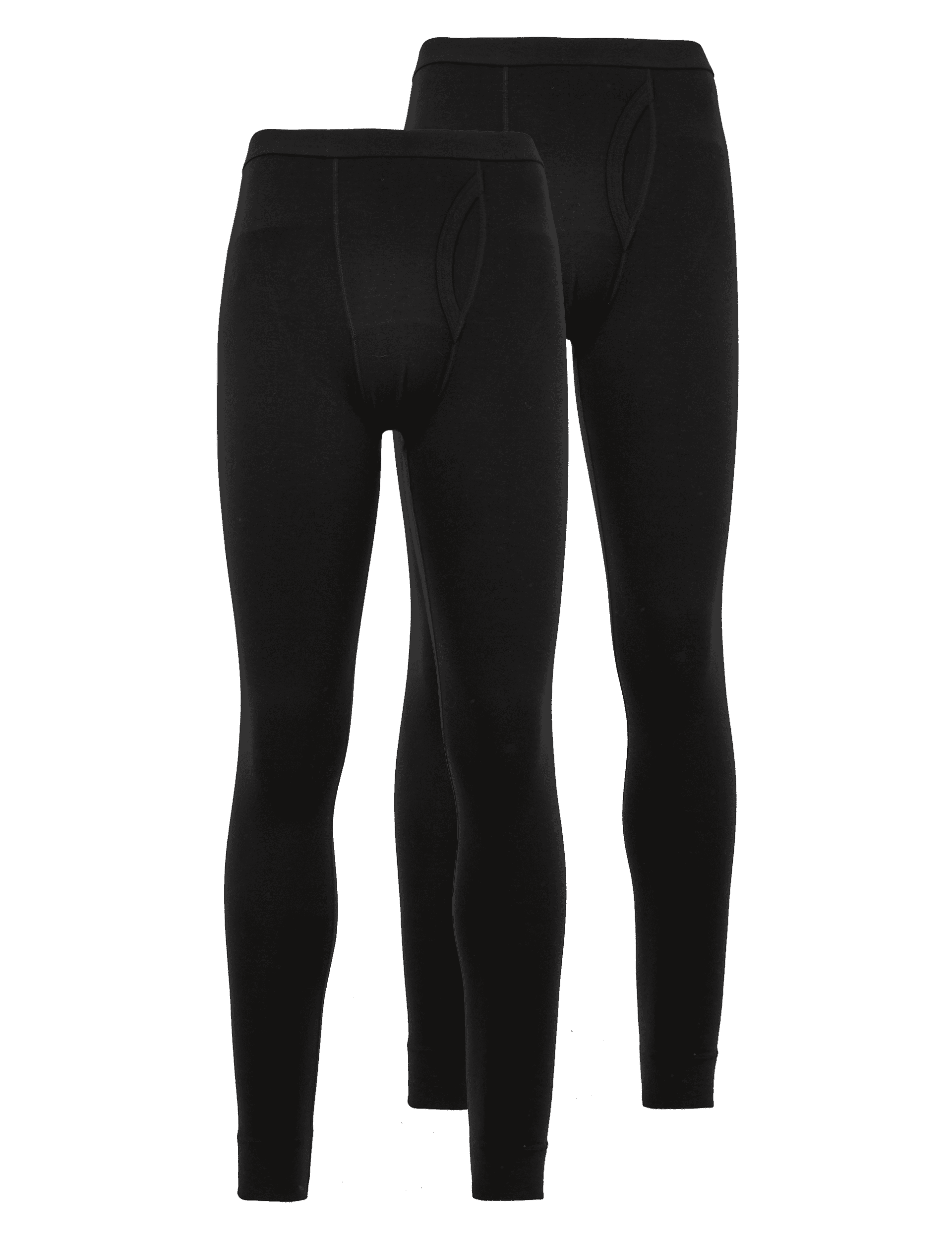 M&S Collection Men's 2 Pack Heatgen Light Thermal Long Johns - Black, Black,Denim,Burgundy,Ivory