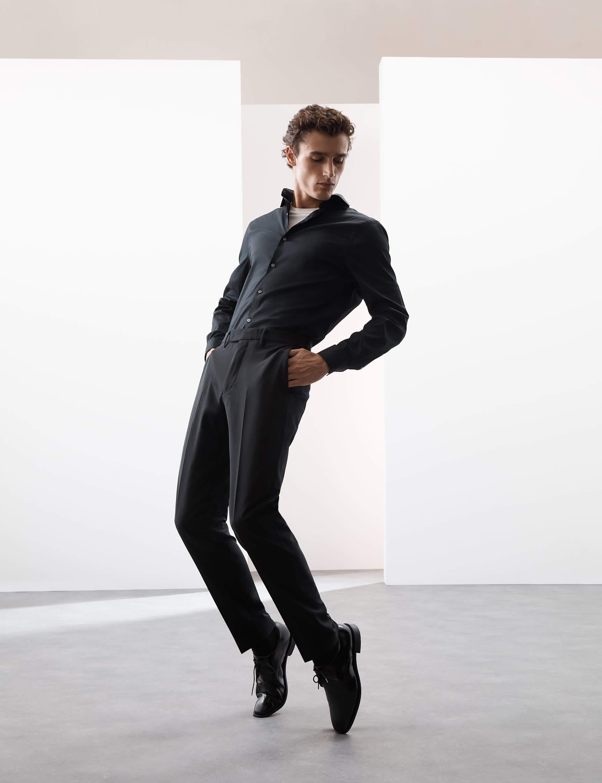Autograph Men's Tailored Fit Performance Trousers