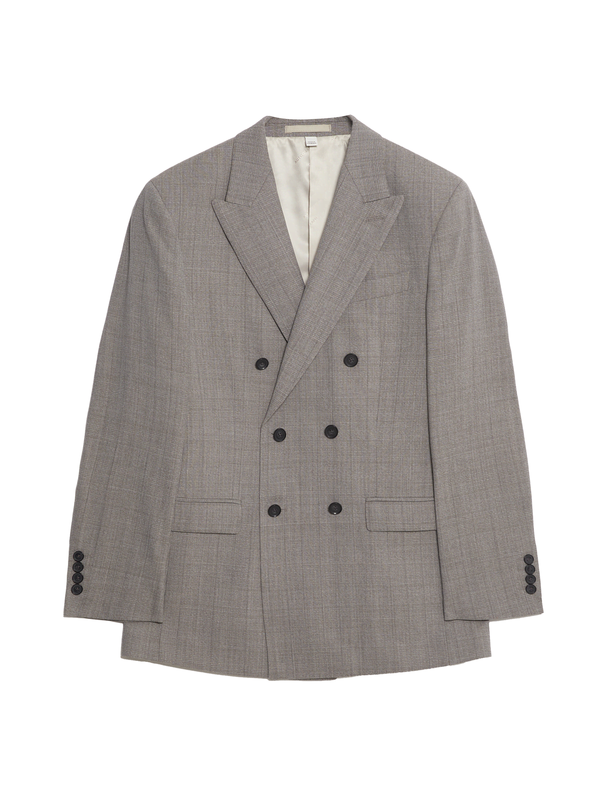 Autograph Men's Tailored Fit Pure Wool Check Suit Jacket - 42REG - Grey Mix, Grey Mix