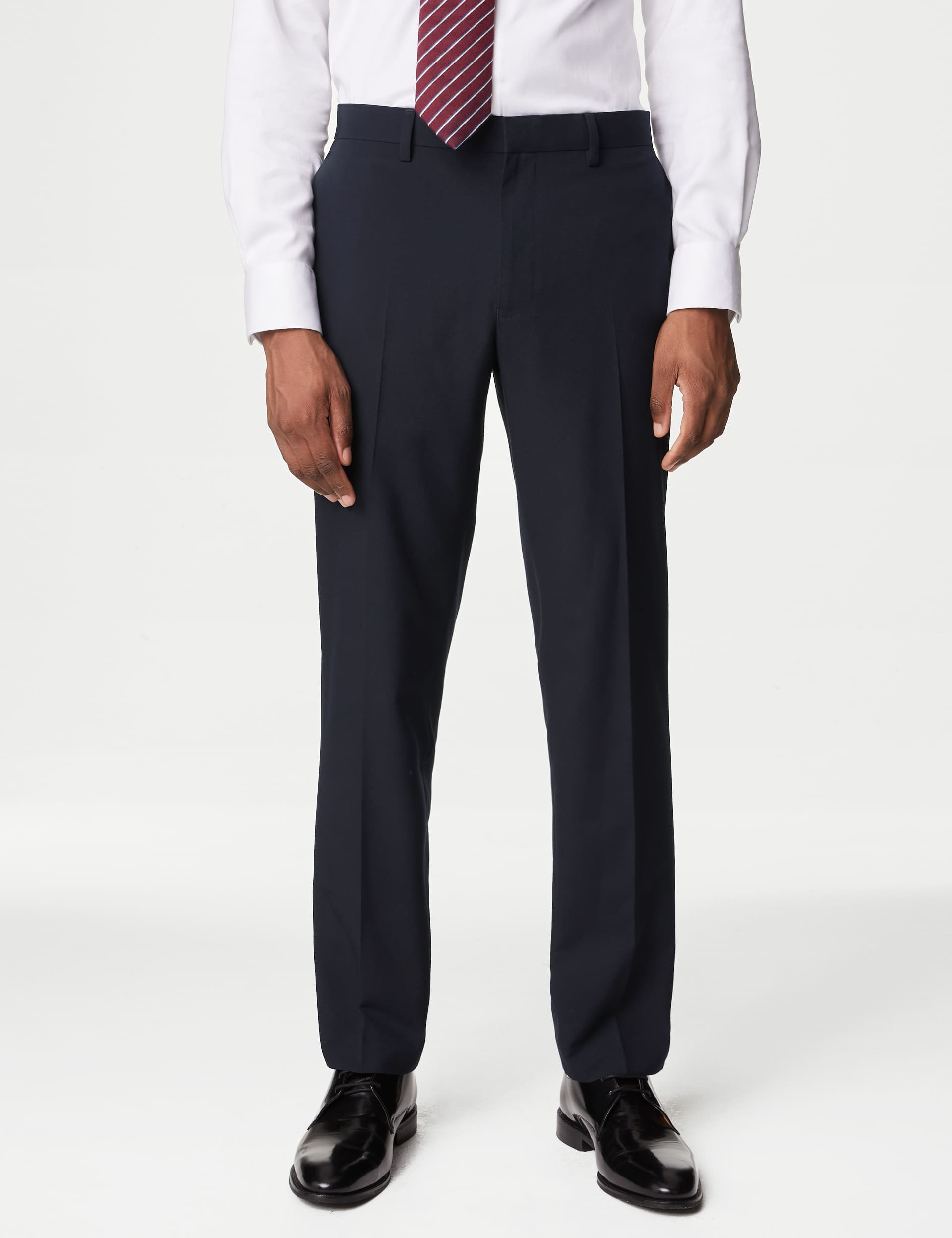 M&S Men's Slim Fit Suit Trousers - 32REG - Navy, Navy,Black