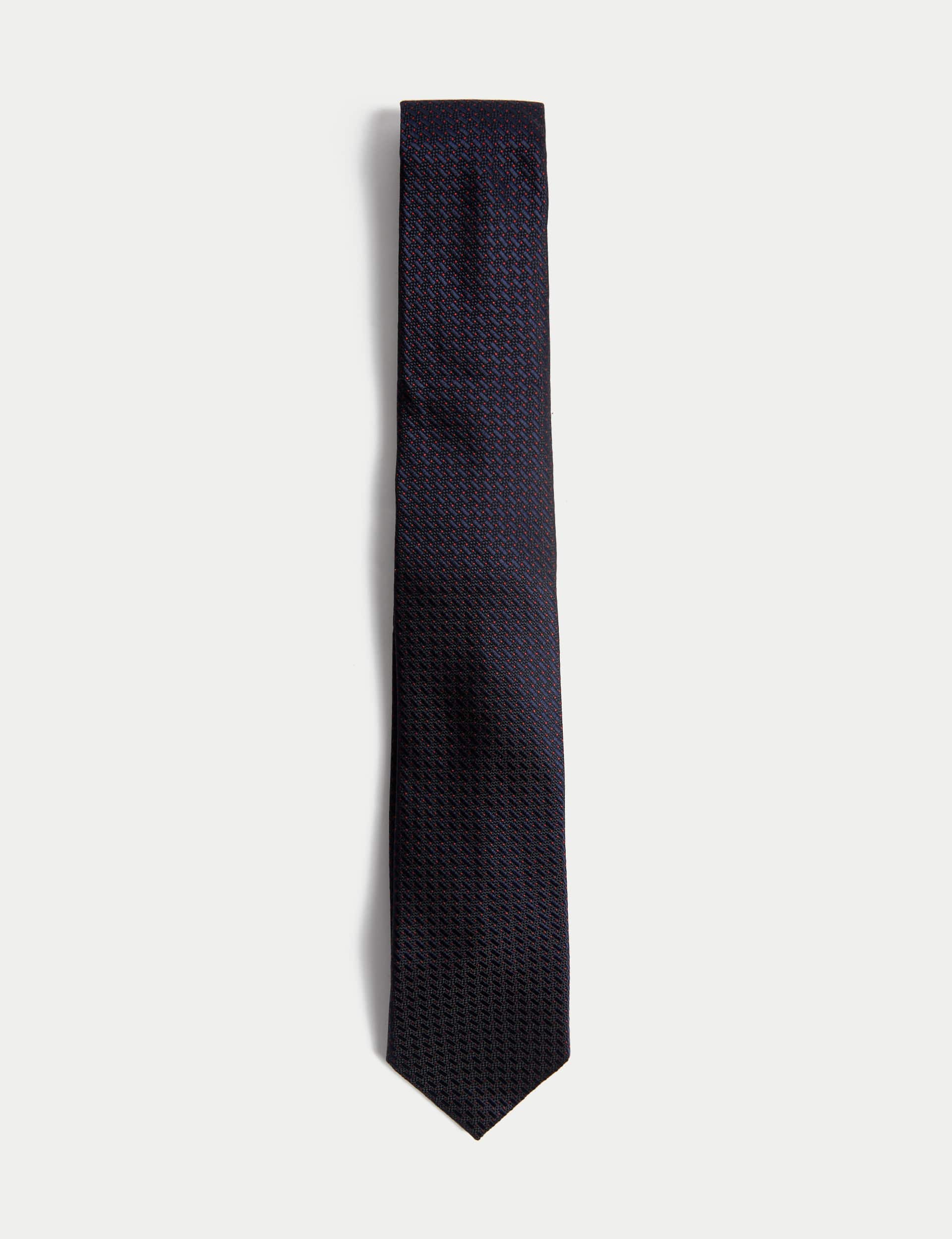 Autograph Men's Slim Textured Pure Silk Tie