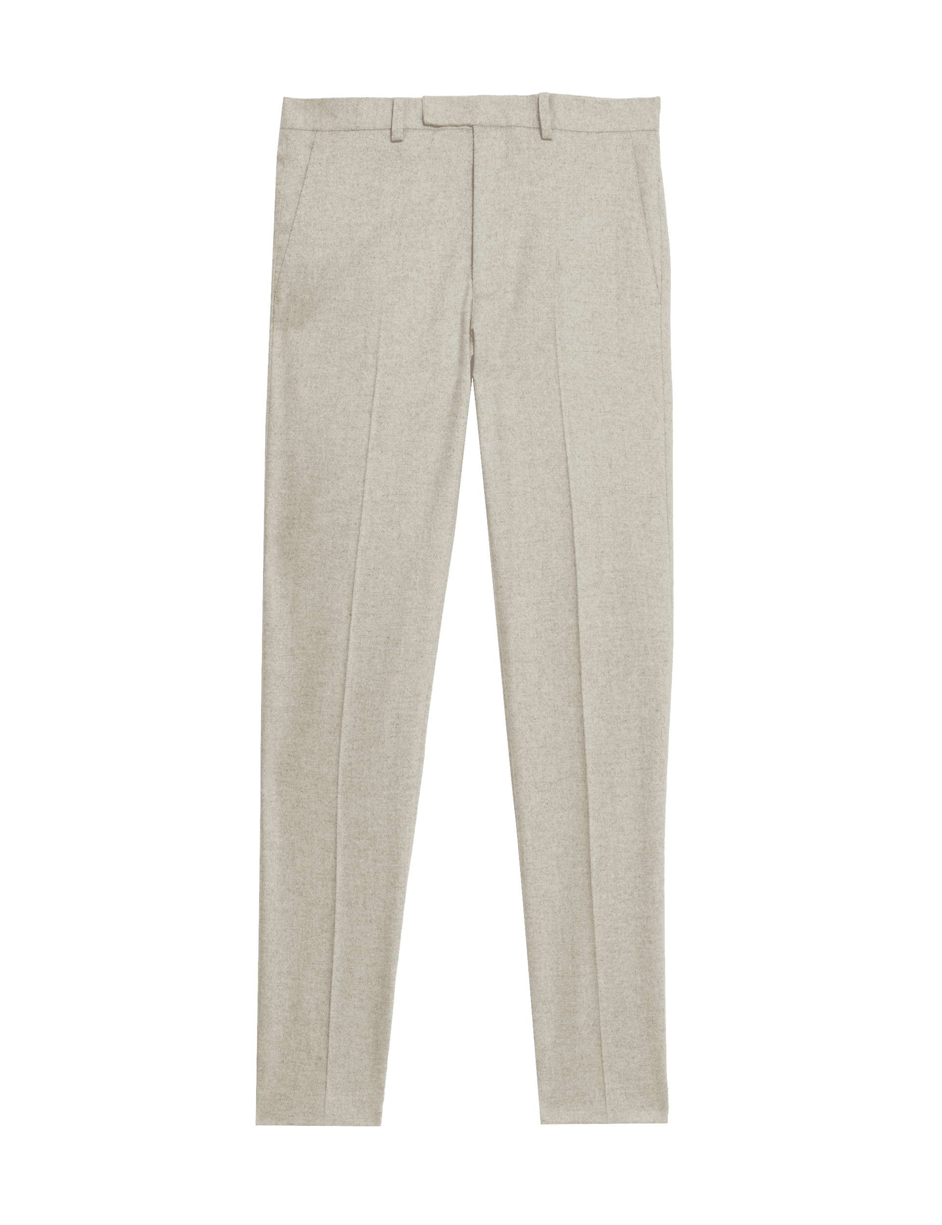 M&S Collection Men's Tailored Fit Wool Rich Suit Trousers - 42SHT - Neutral, Neutral