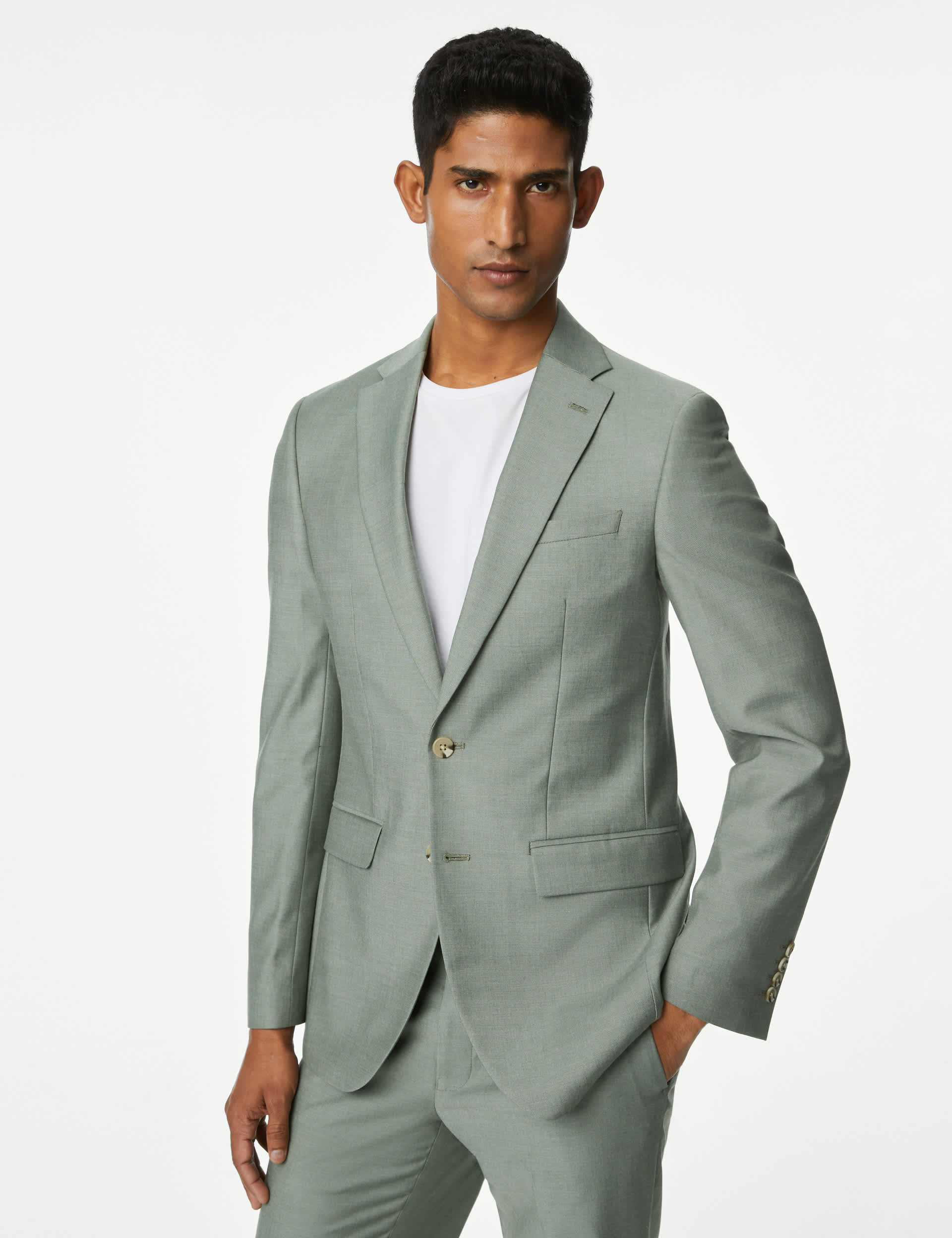 M&S Men's Slim Fit Stretch Suit Jacket