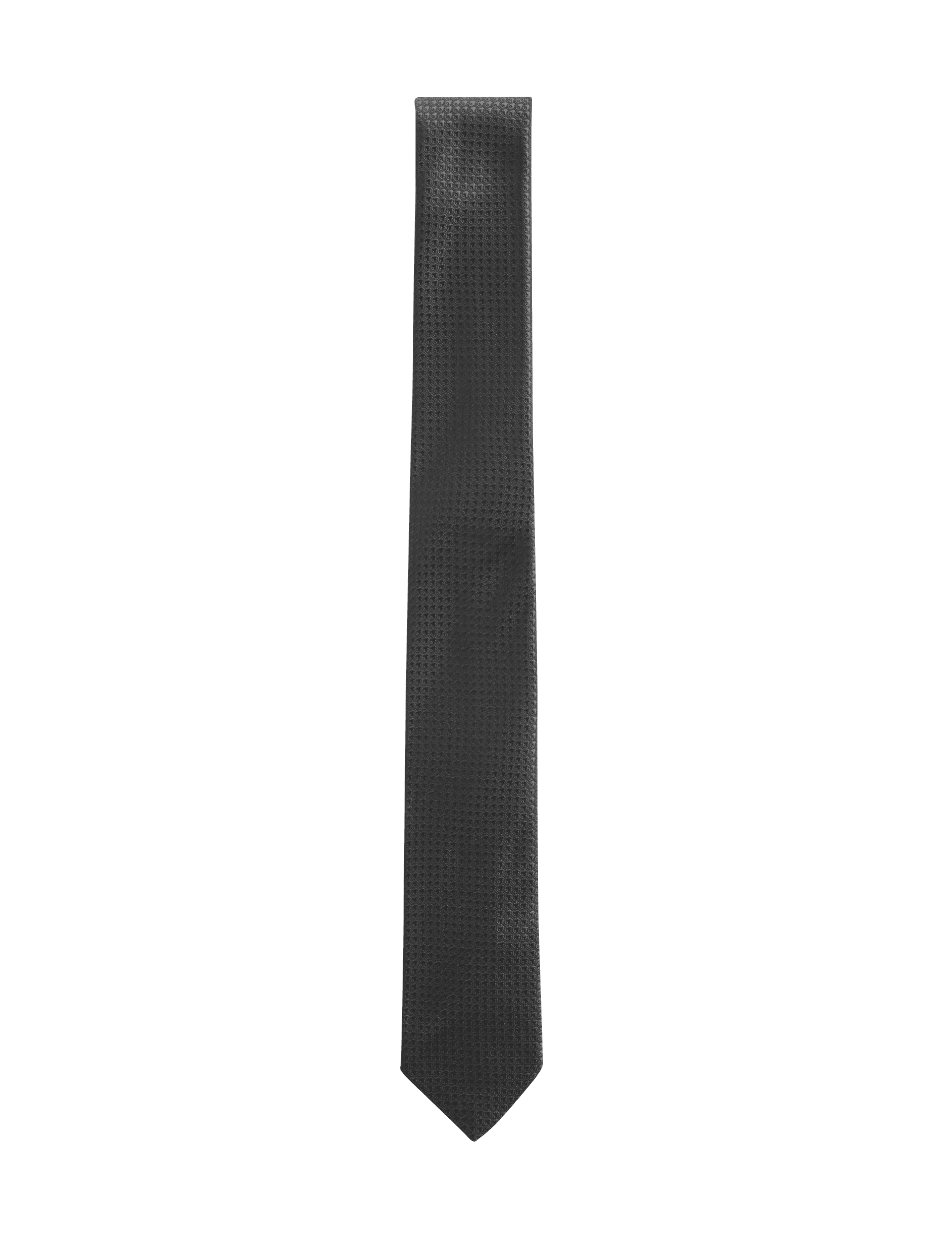 M&S Collection Men's Skinny Geometric Tie - one size - Black, Burgundy,Black