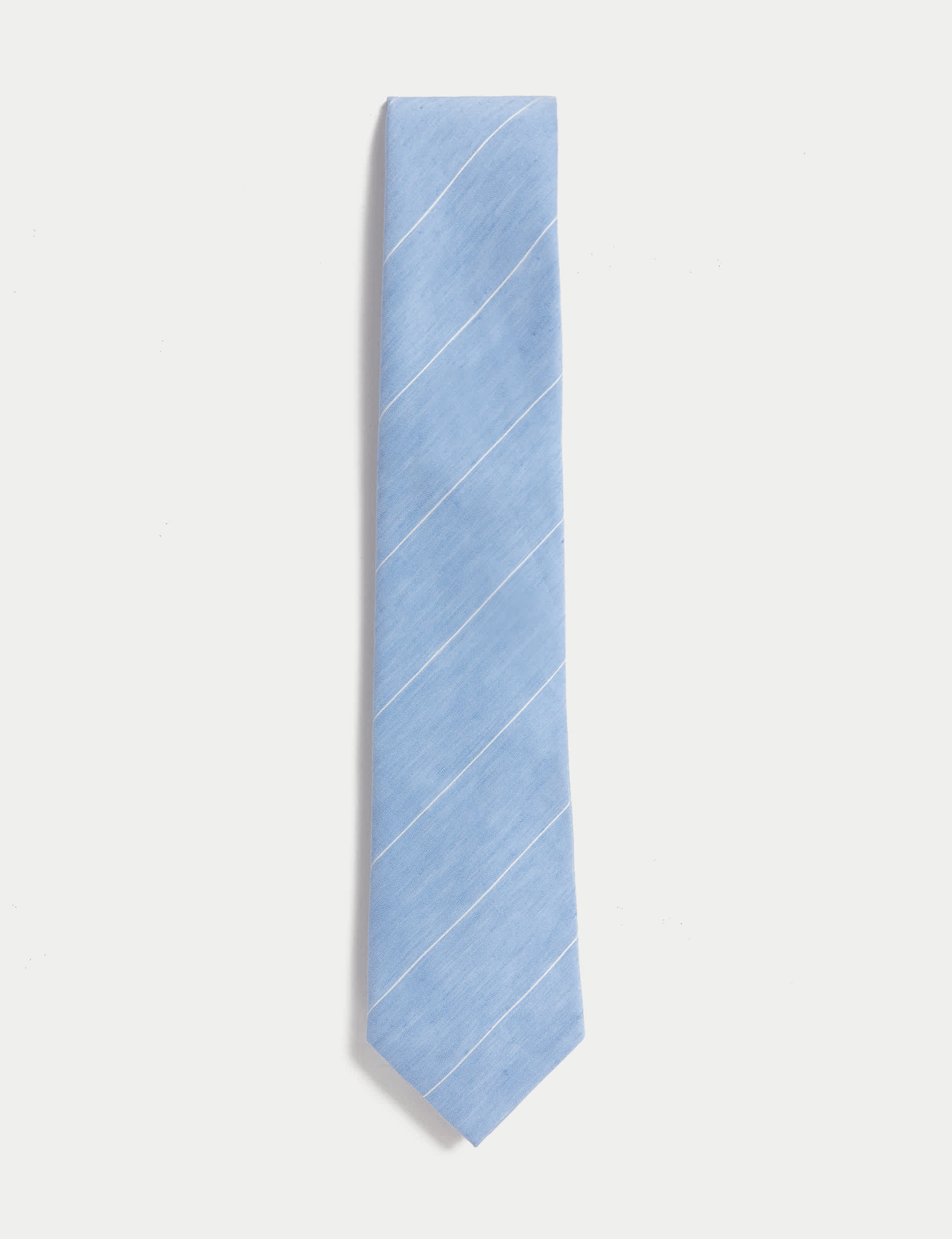 M&S Men's Linen Rich Striped Tie