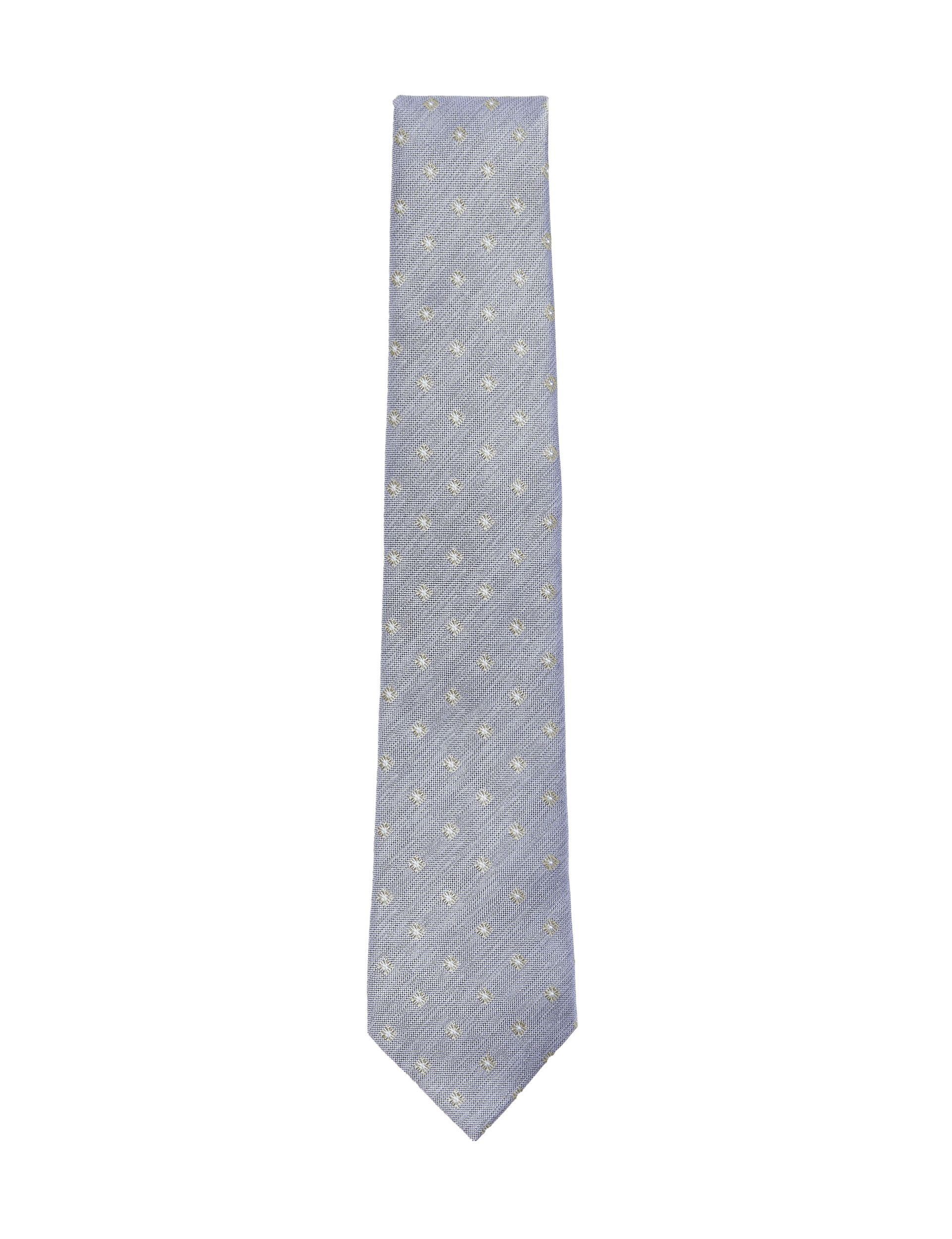 M&S Collection Men's Geometric Pure Silk Tie - Medium Blue, Medium Blue,Sage