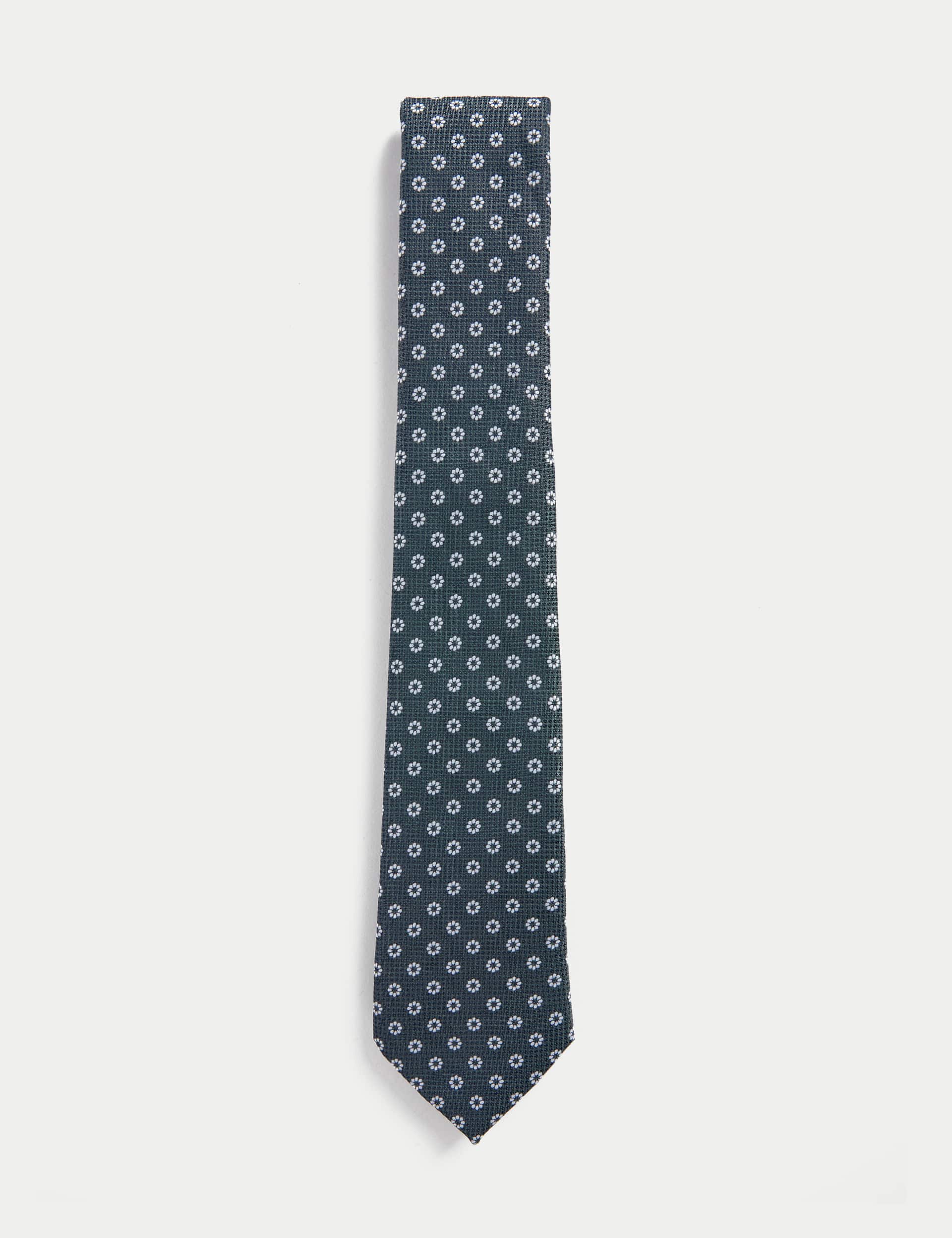 M&S Sartorial Men's Slim Floral Tie