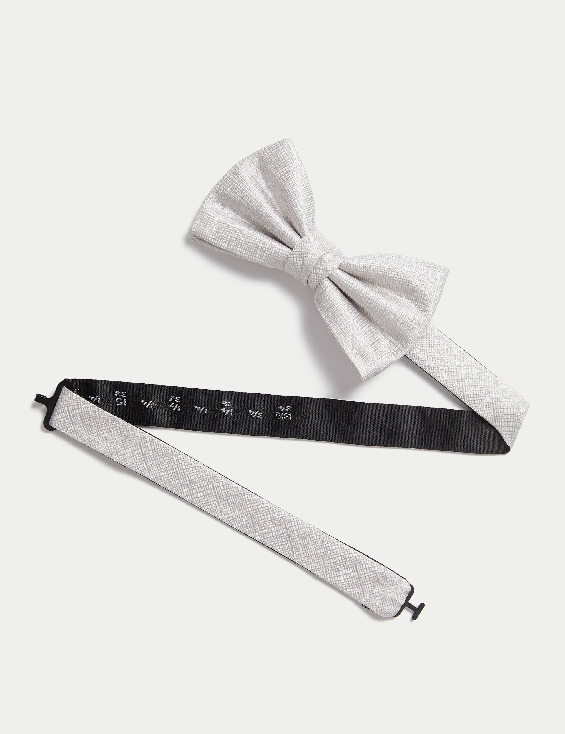 M&S Men's Textured Pure Silk Bow Tie