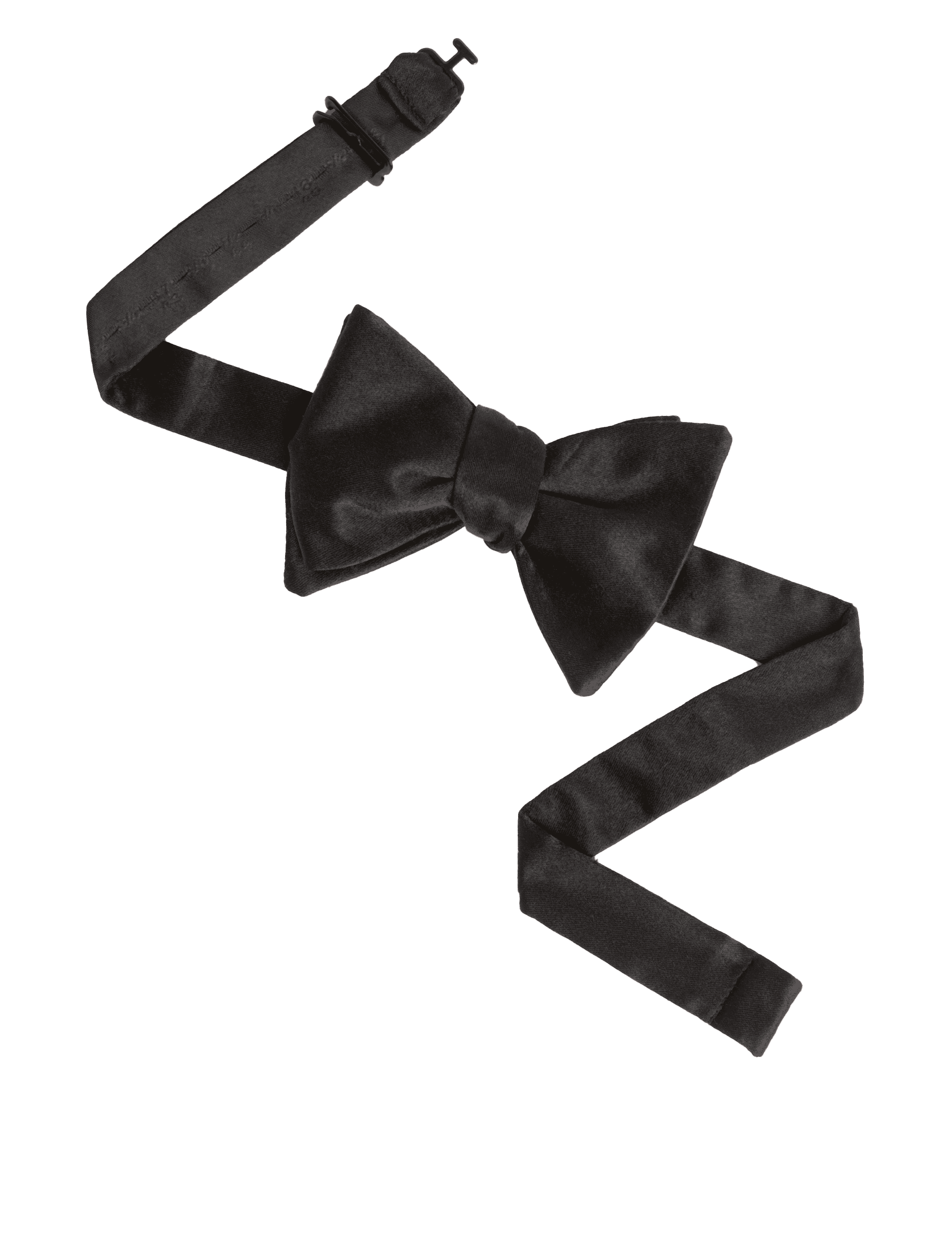 M&S Collection Men's Pure Silk Bow Tie - one size - Black, Black