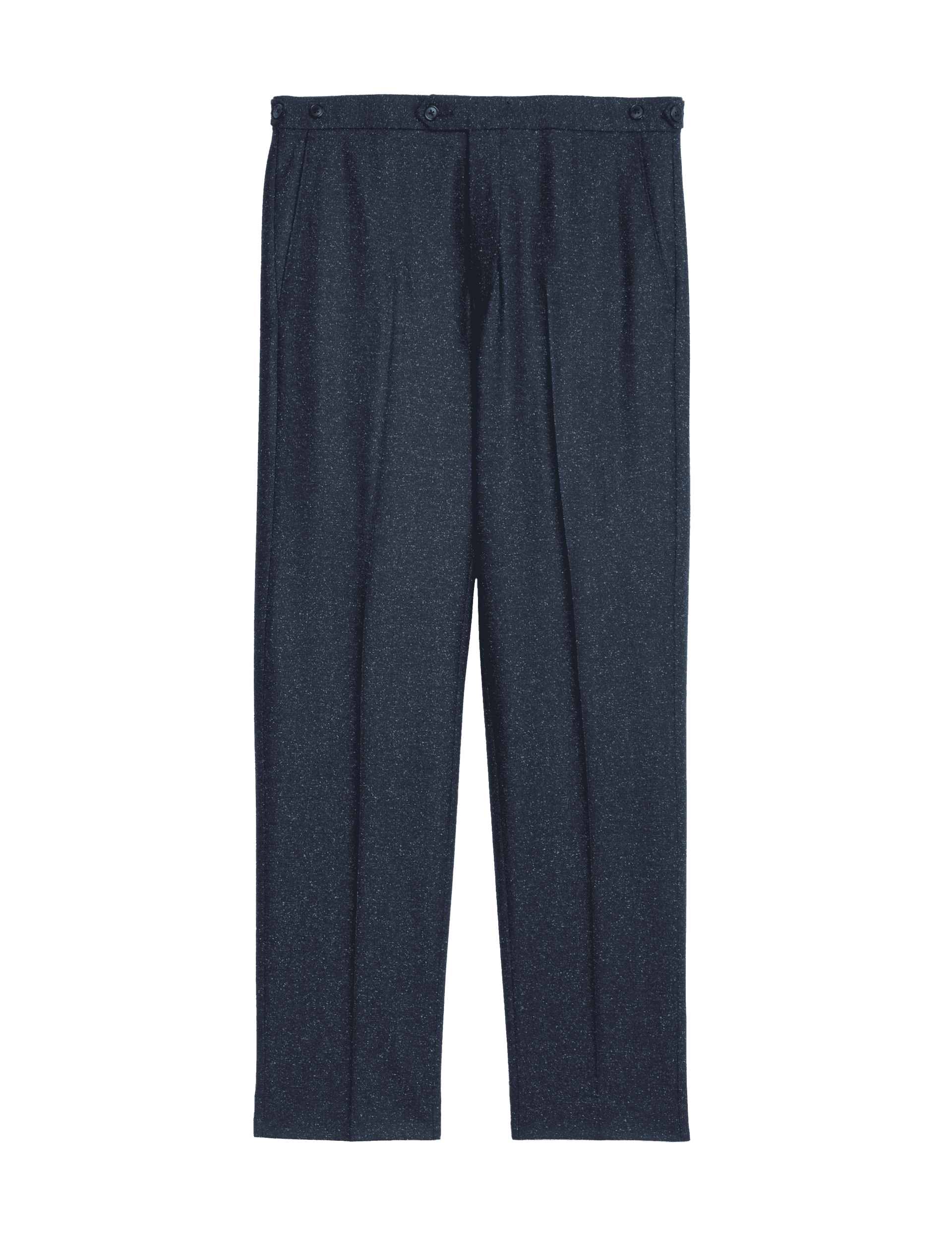 Jaeger Men's Tailored Fit Italian Wool Rich Suit Trousers with Silk - 34REG - Navy, Navy