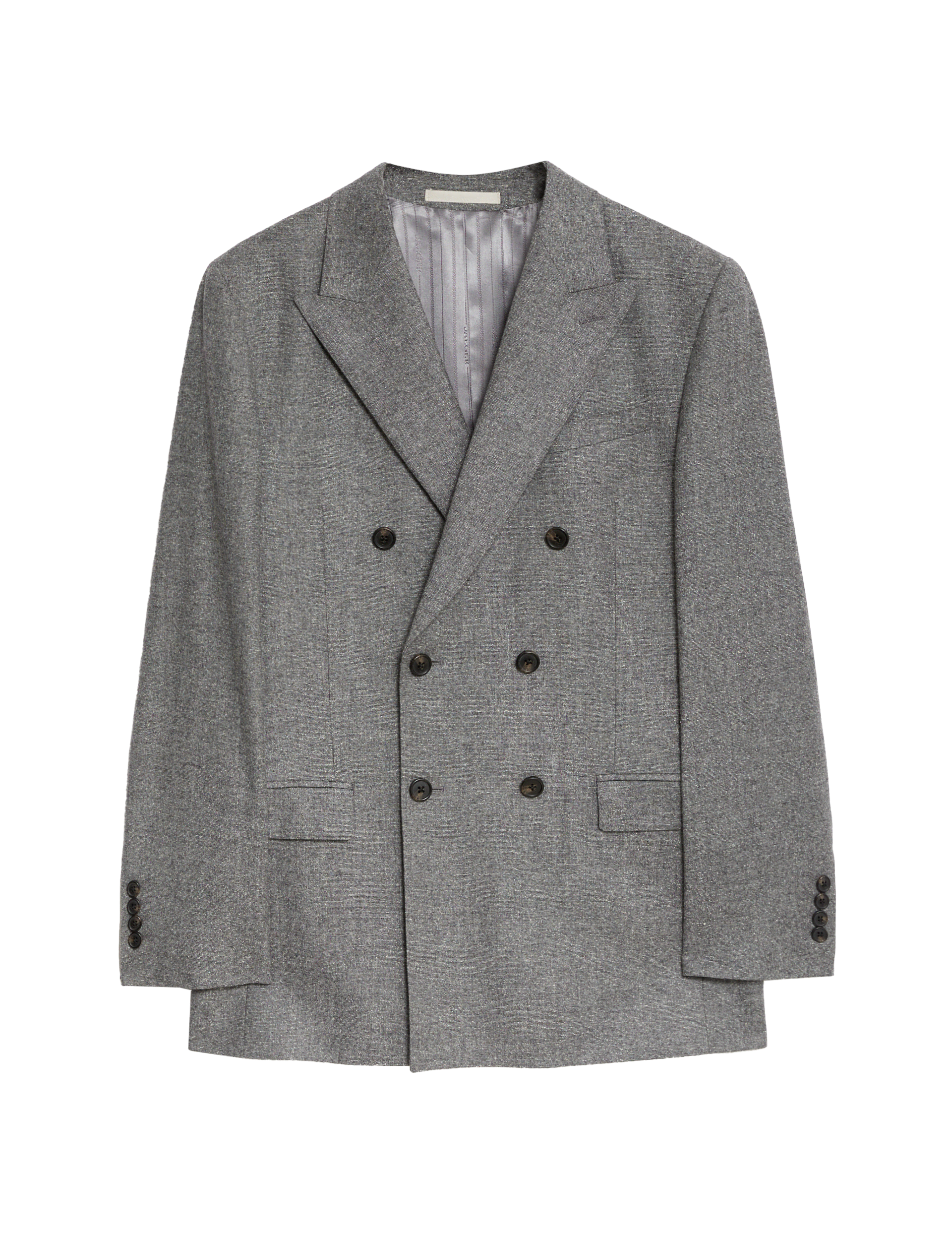 Jaeger Men's Tailored Fit Italian Wool Rich Jacket with Silk - 38REG - Grey, Grey