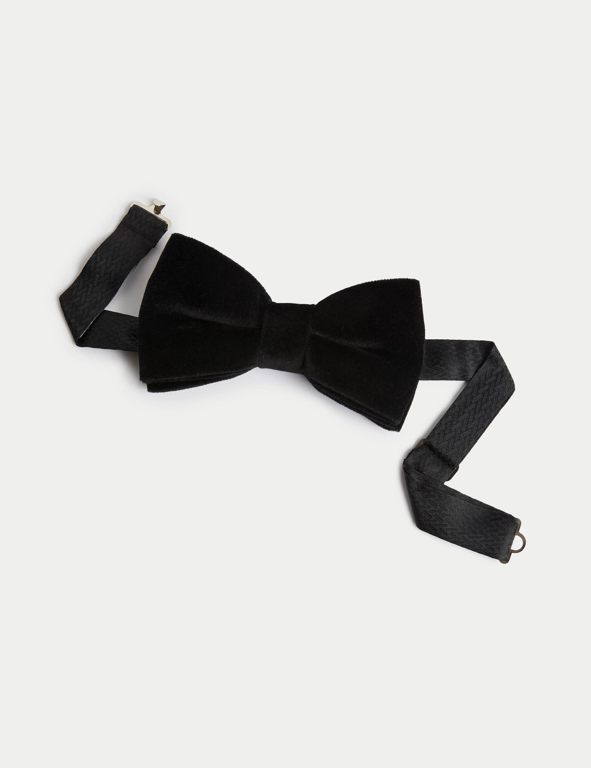 Jaeger Men's Velvet Bow Tie - one size - Black, Black