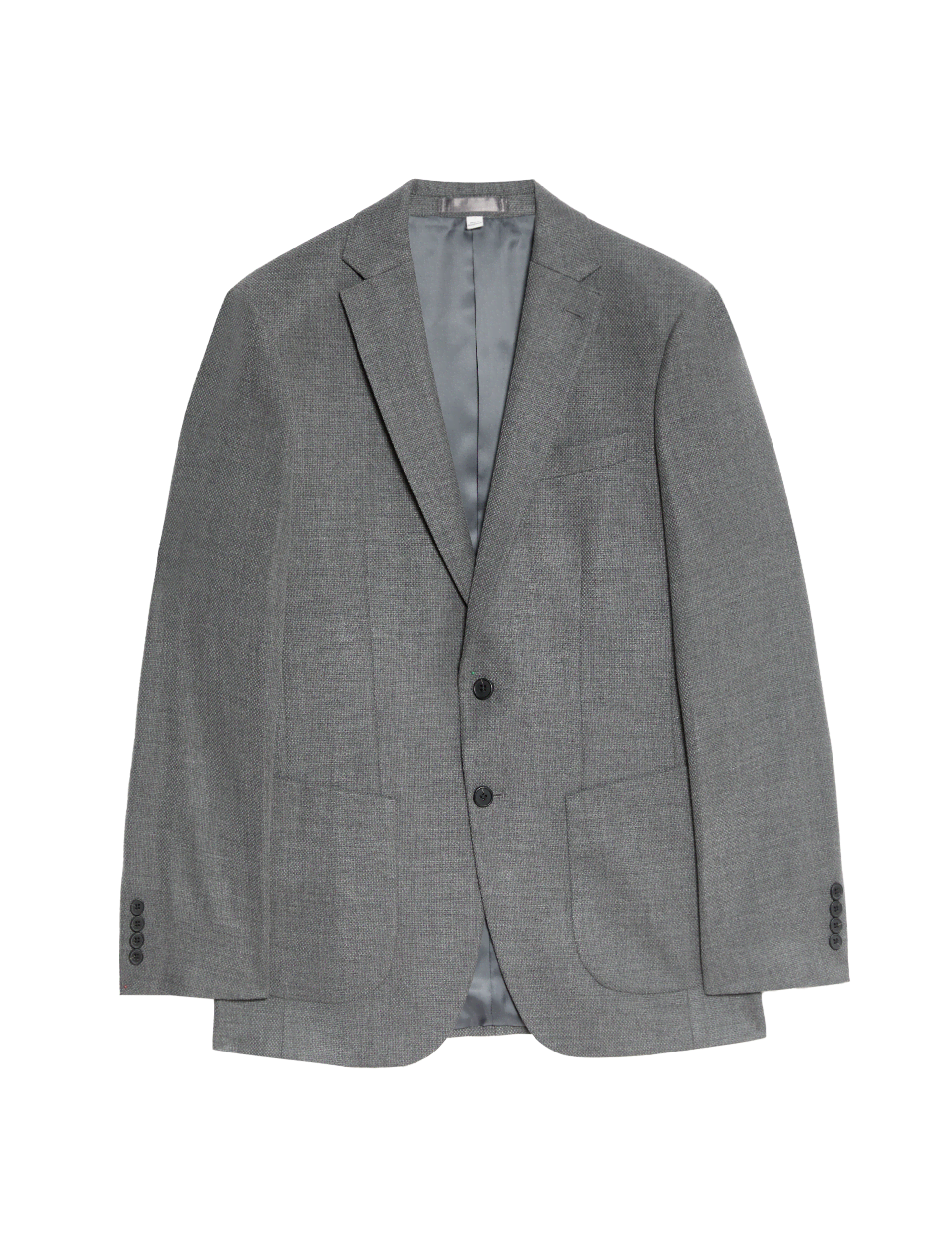 M&S Collection Men's Textured Blazer - 44REG - Grey, Navy,Grey