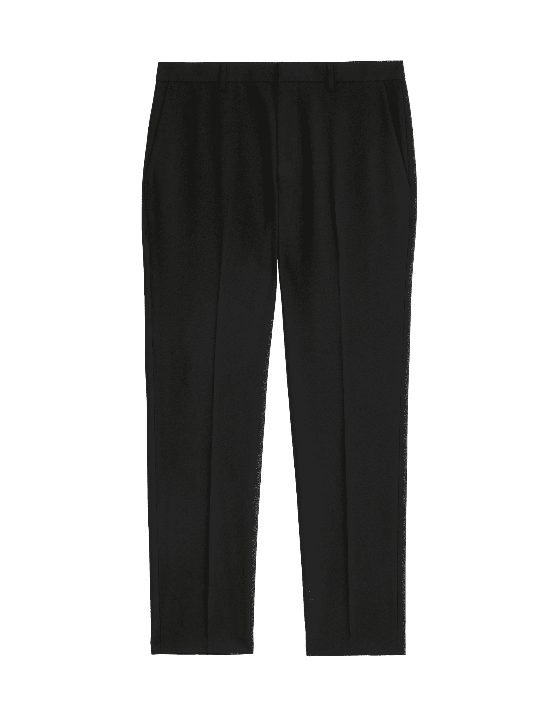 M&S Collection Men's Slim Fit Tuxedo Trousers - 34REG - Black, Black