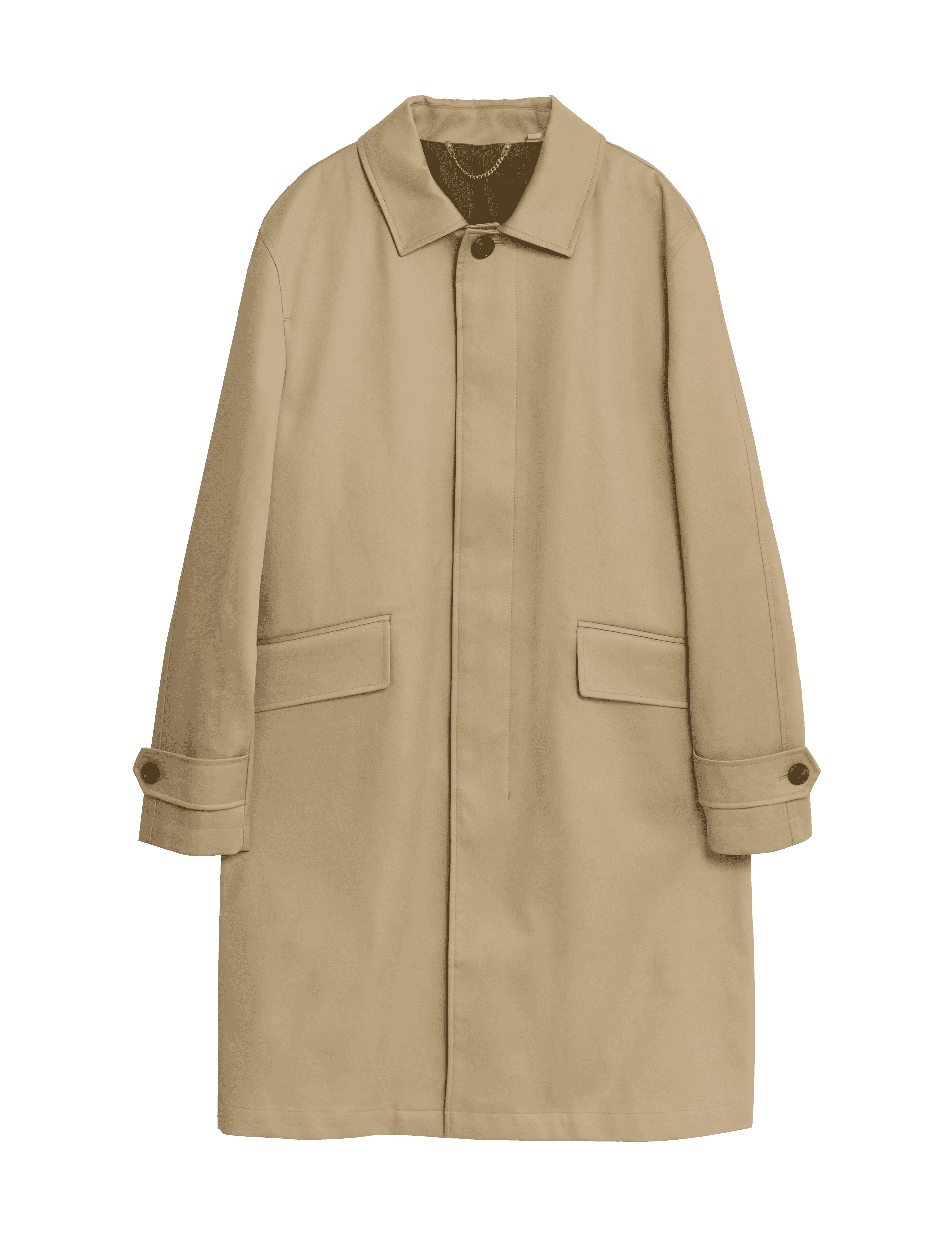 Jaeger Men's Trench Coat - XL - Sand, Sand