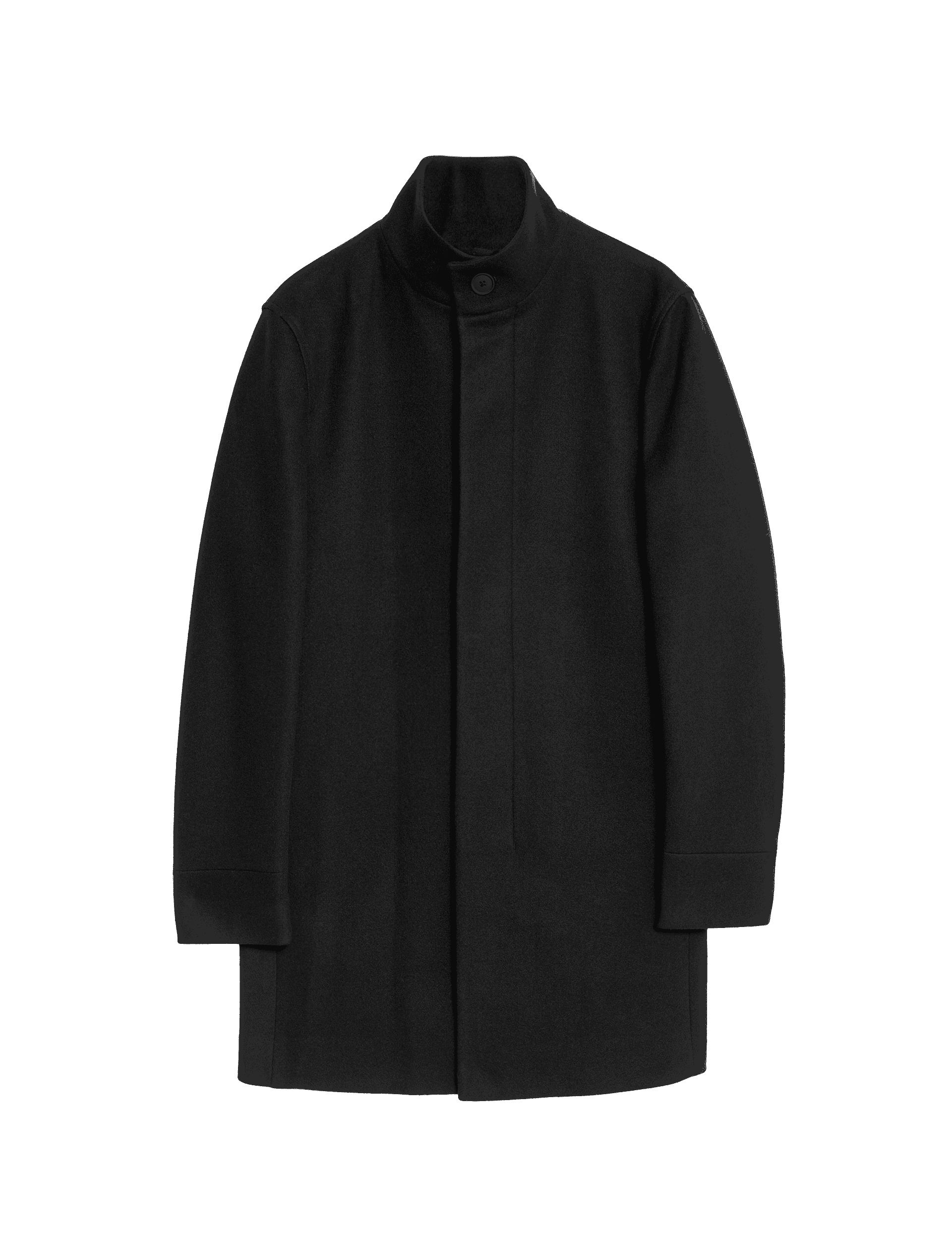 M&S Collection Men's Funnel Neck Coat - XXXLREG - Black, Black,Charcoal,Dark Navy