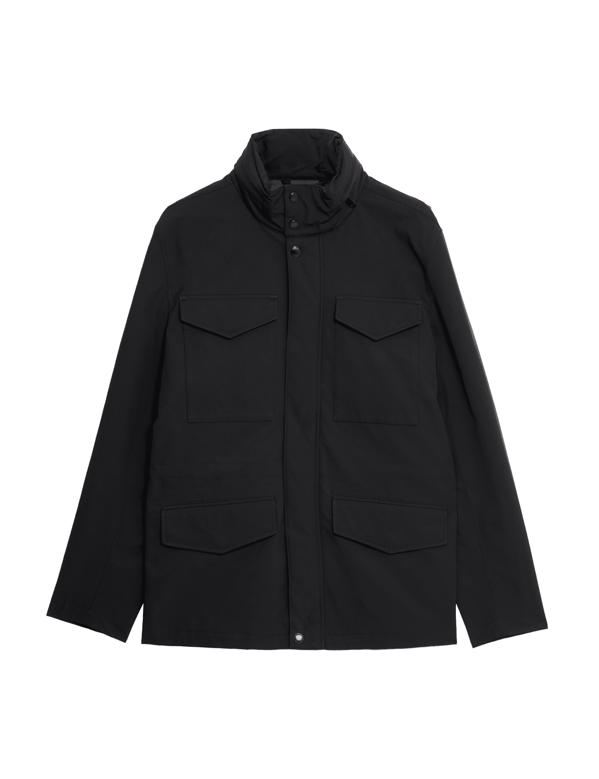 M&S Collection Men's Padded Jacket With Stormwear - XXXL - Black, Black,Navy