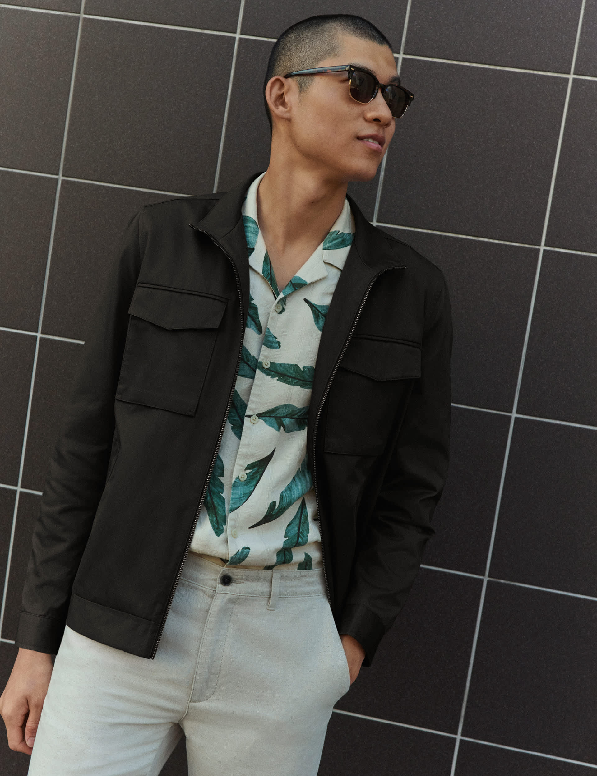 Autograph Men's Pure Cotton Jacket with Stormwear 