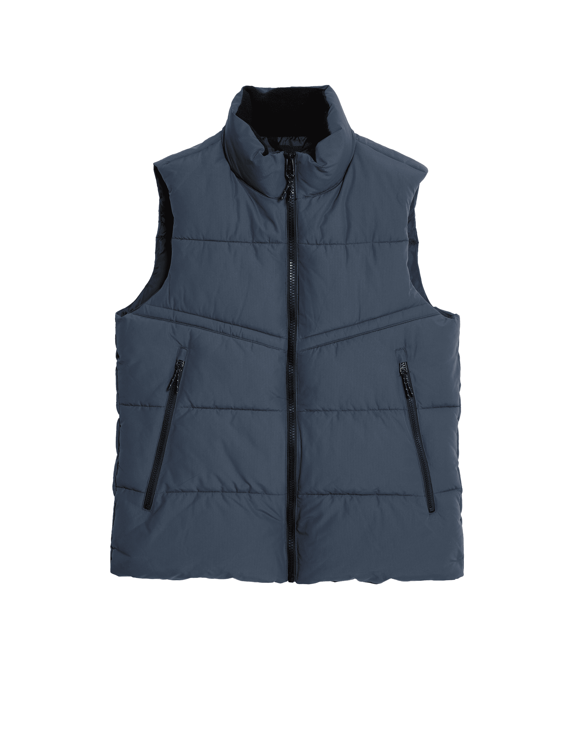 Goodmove Men's Gilet with Stormwear - XLREG - Slate, Slate,Light Green