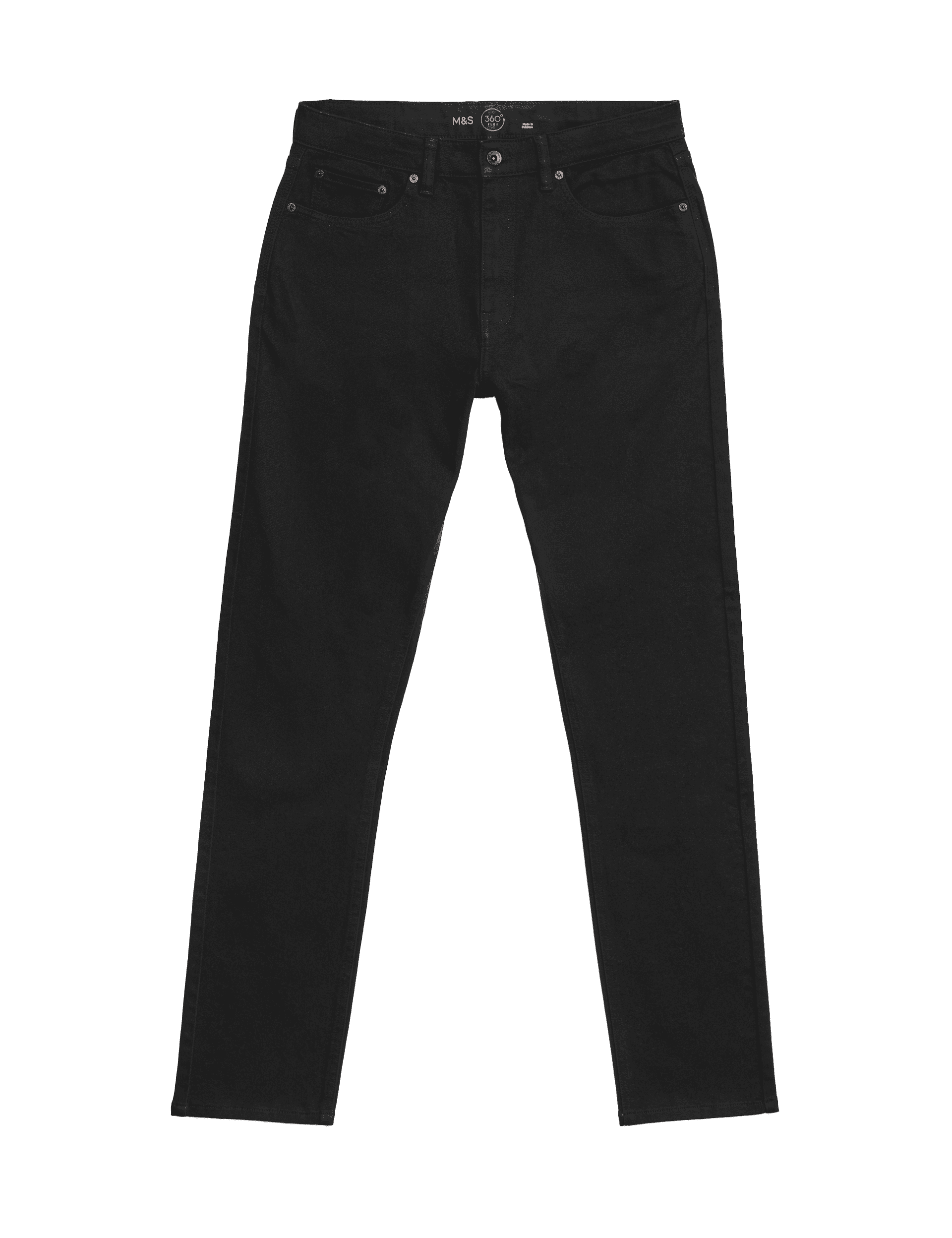 M&S Collection Men's Slim Fit 360 Flex Stretch Jeans - 32/29 - Black, Mocha,Blue/Black,Indigo,Medium