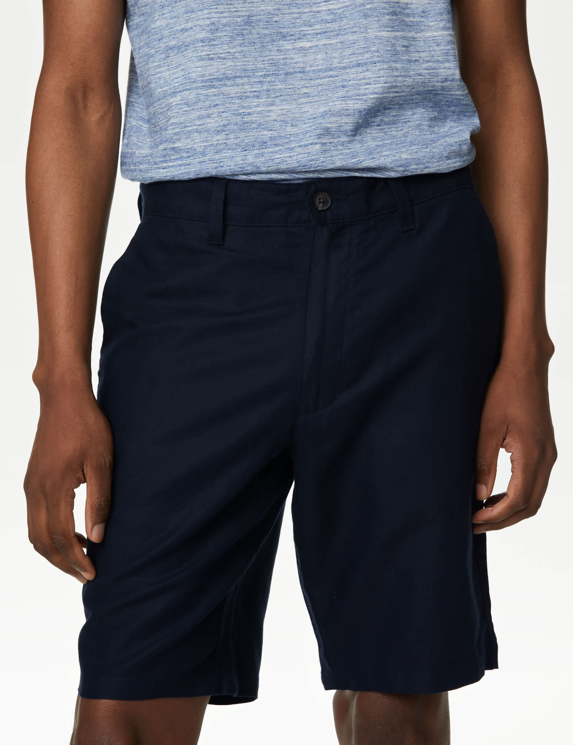 M&S Men's Linen Blend Chino Shorts