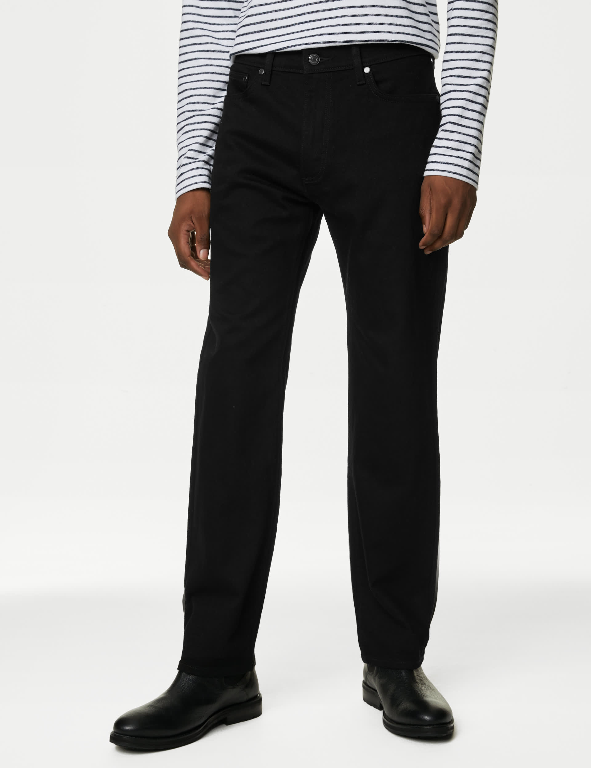 M&S Men's Straight Fit Stretch Jeans