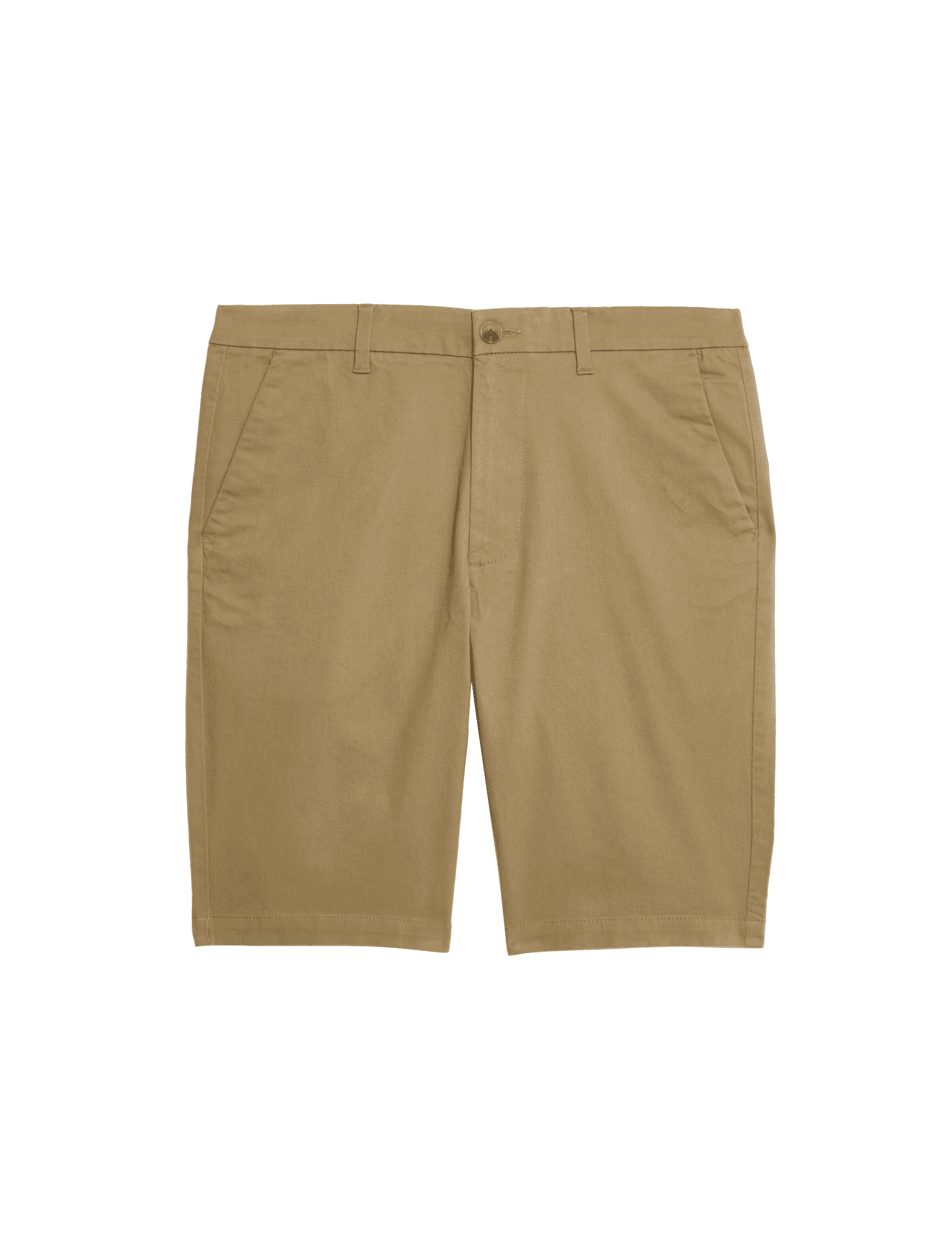 M&S Collection Men's Slim Fit Stretch Chino Shorts - 36MID - Toffee, Black,Dark Khaki,Toffee