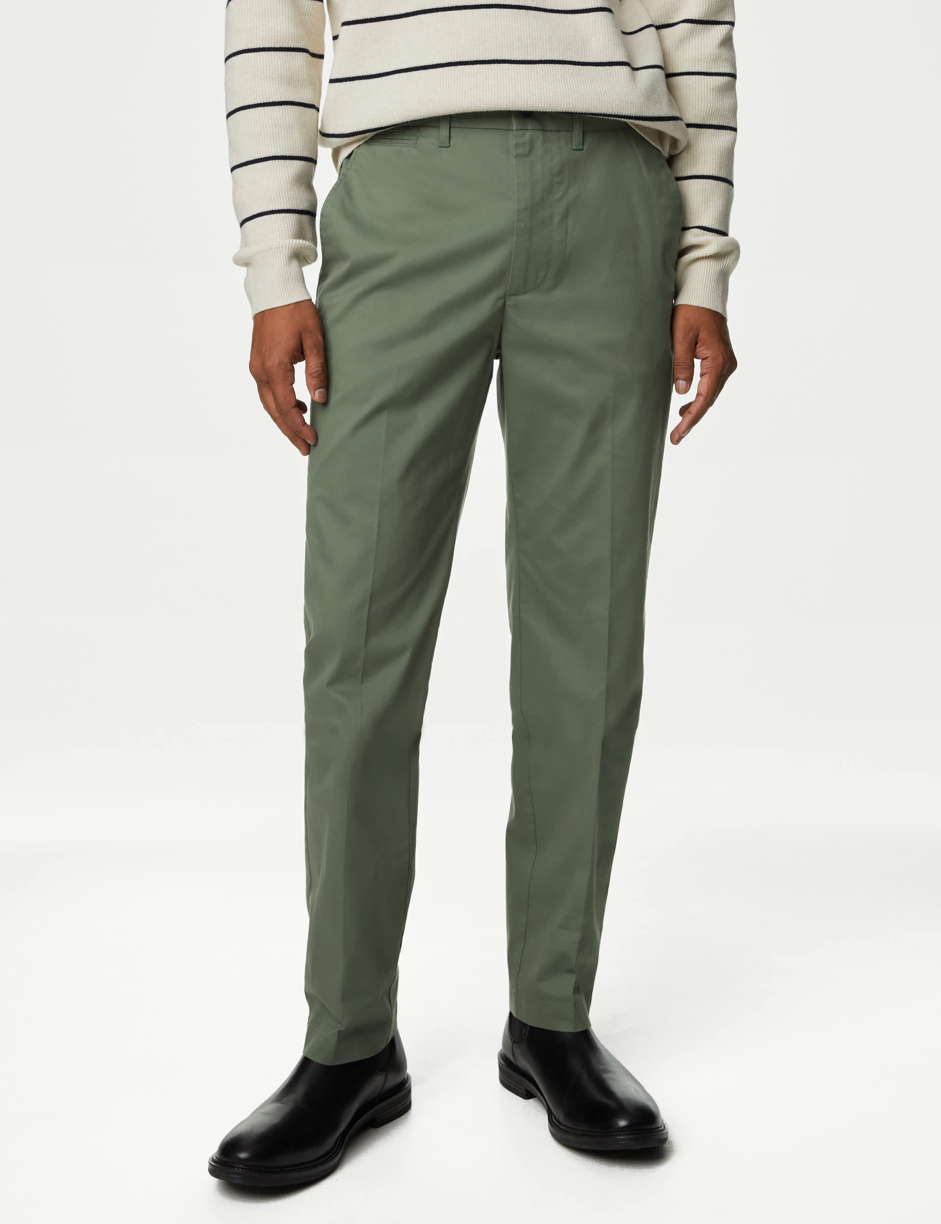 M&S Men's Regular Fit Super Lightweight Chinos