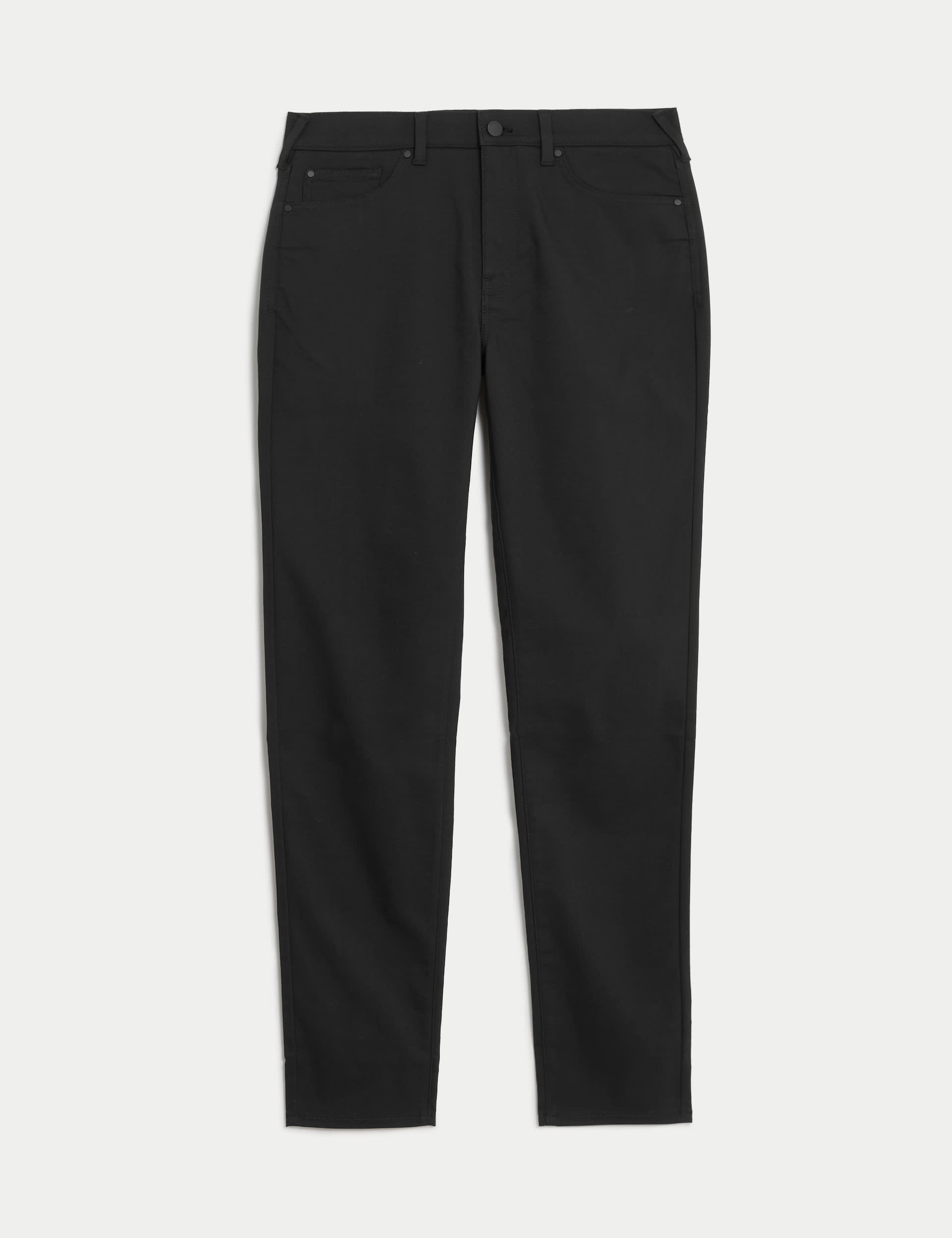 Autograph Men's Performance Slim Fit Cotton Rich 5 Pocket Trousers