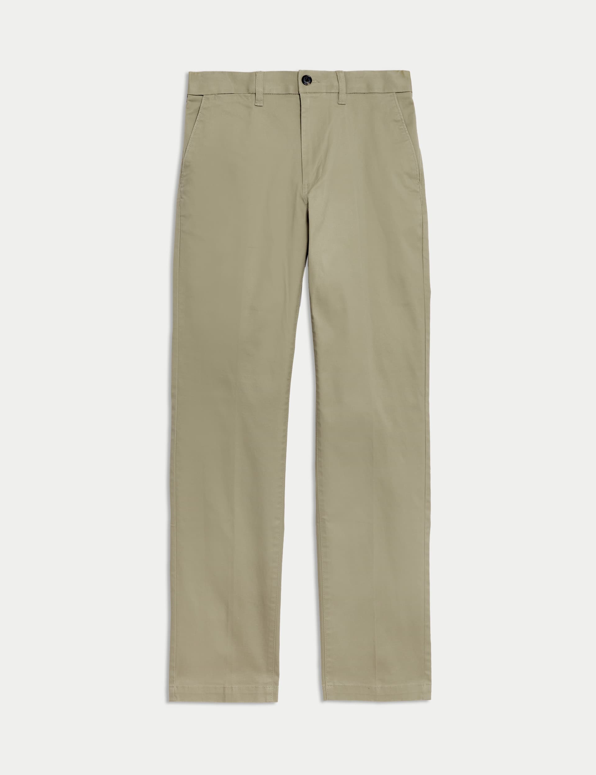 M&S Men's Regular Fit Heritage Twill Chinos - 34/31 - Sandstone, Dark Khaki,Black,Raisin,Sandstone,E